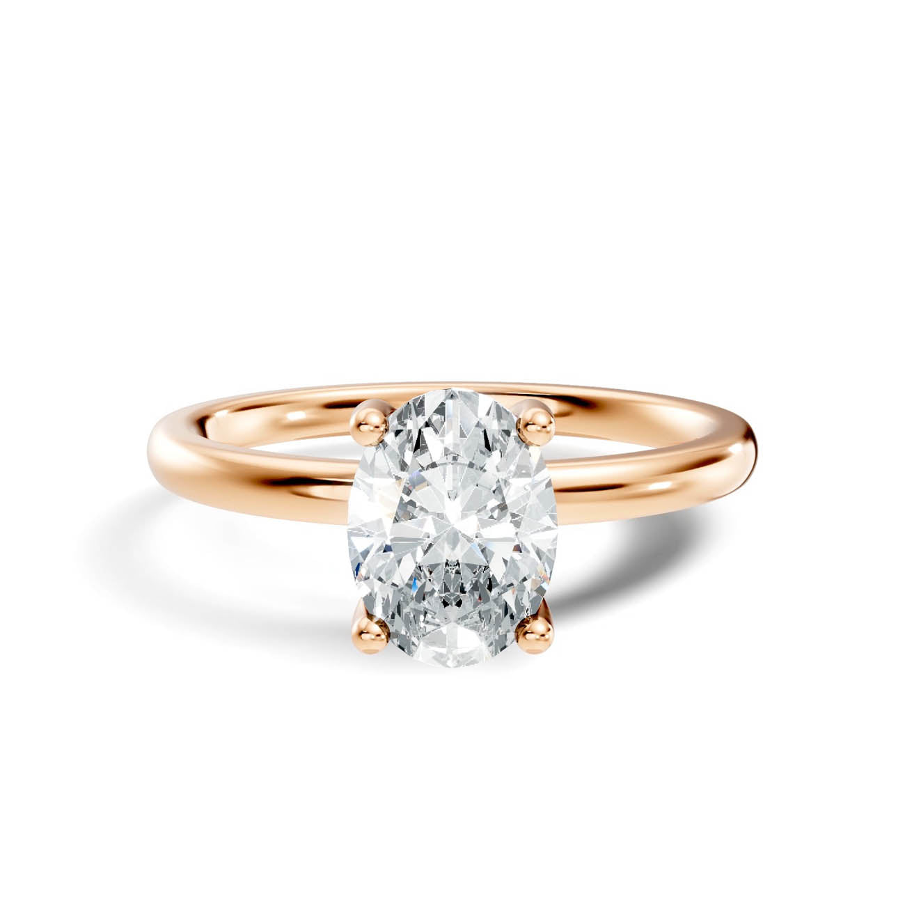 .50-1.50 Ct. Oval Diamond Solitaire Ring with Four-Prong Setting (ja16-e copy) 7