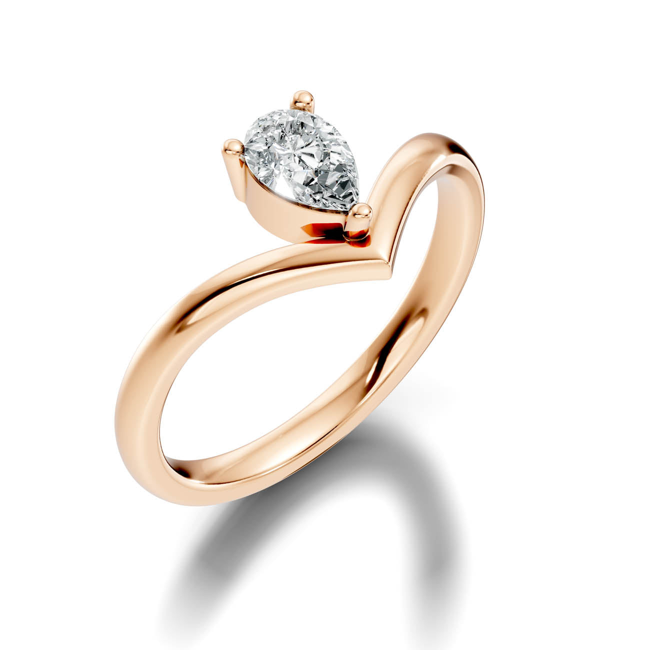 .50 Ct. Pear Cut Diamond Chevron Ring (20-d copy) 9