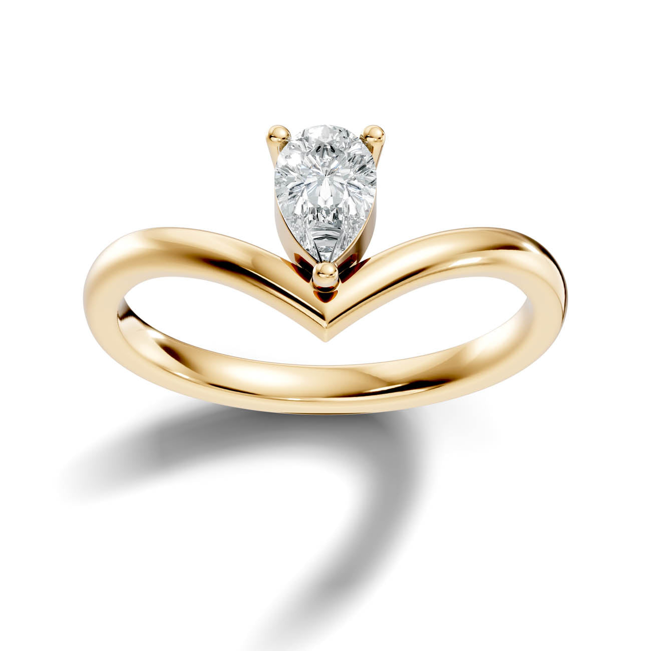 .50 Ct. Pear Cut Diamond Chevron Ring (20-d copy) 4