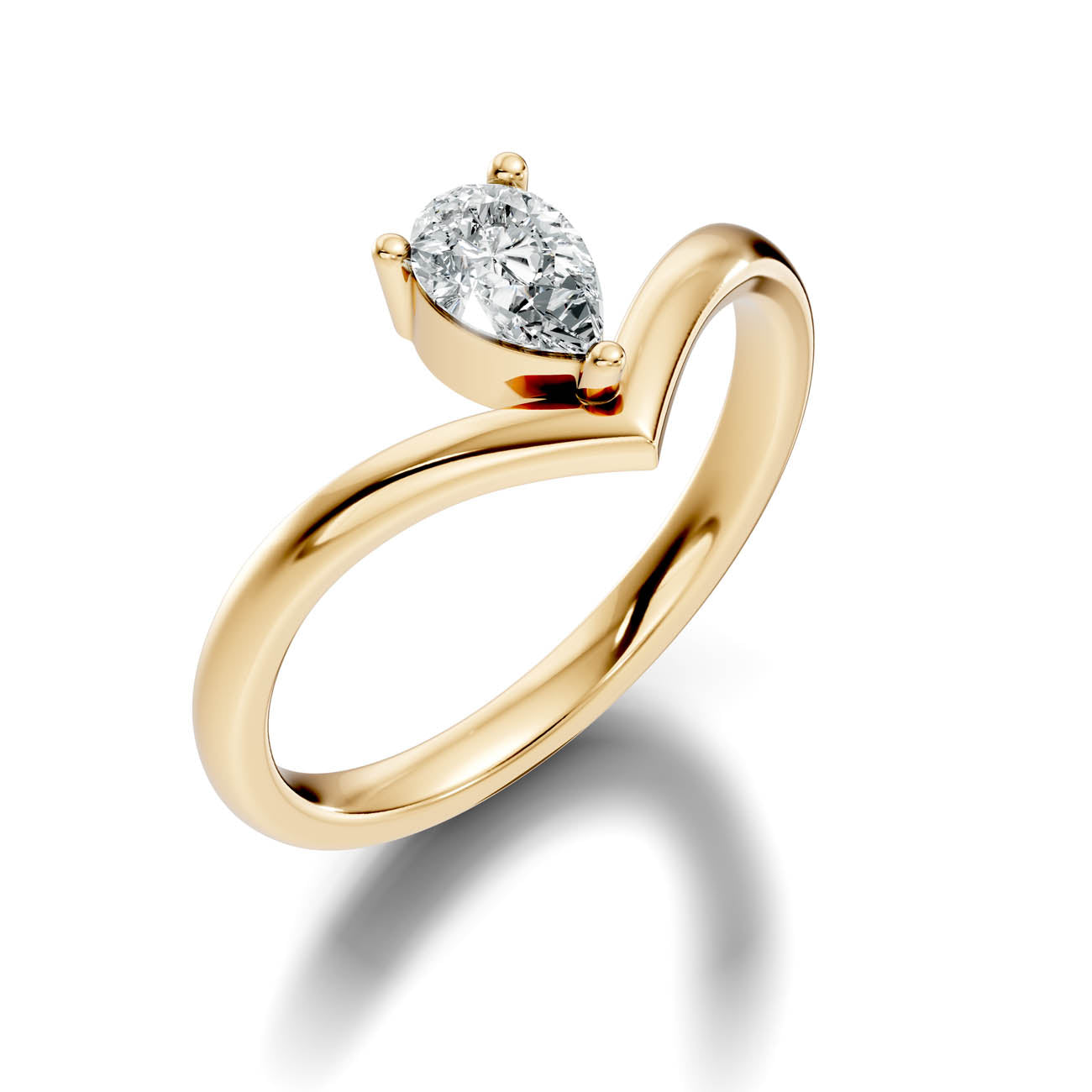 .50 Ct. Pear Cut Diamond Chevron Ring (20-d copy)