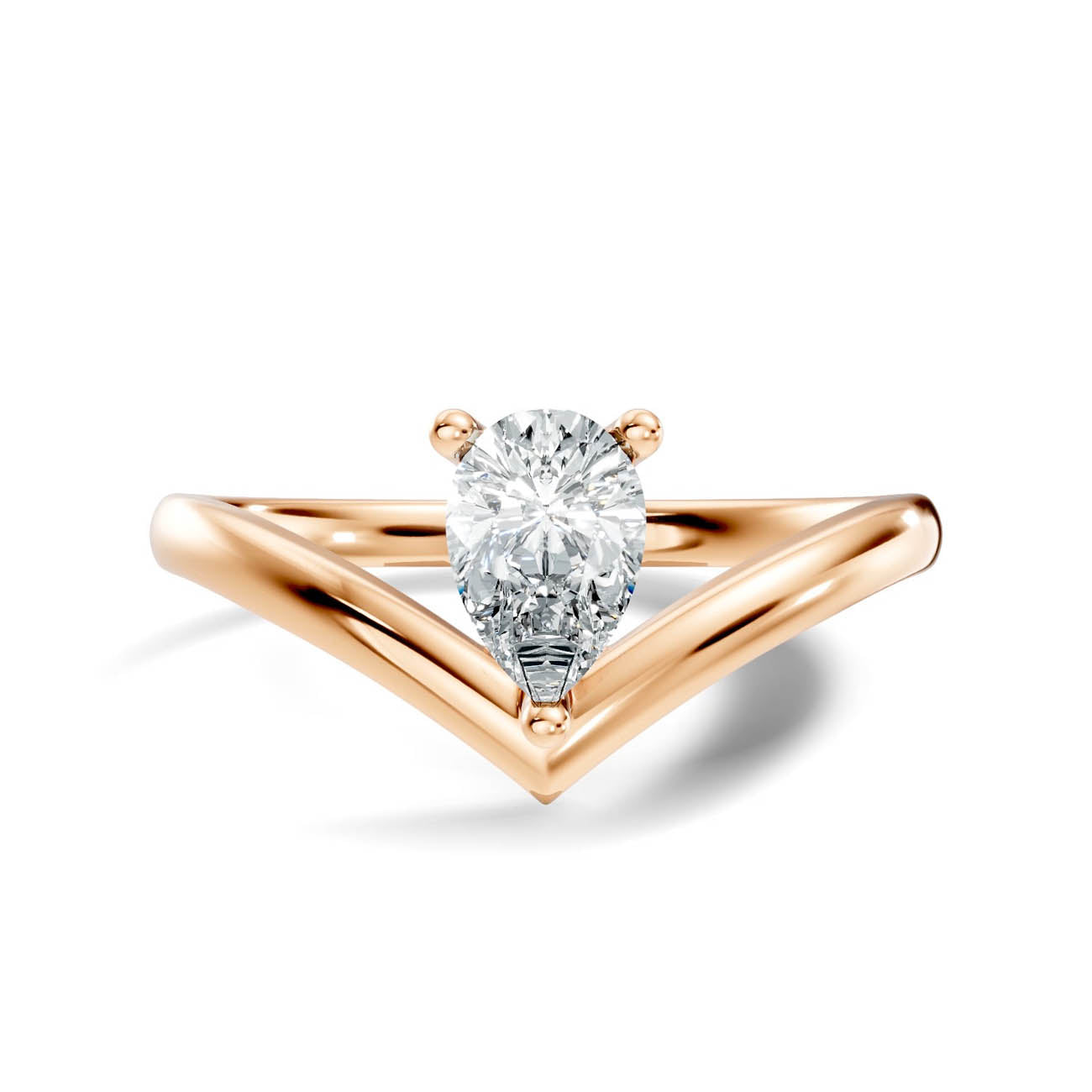 .50 Ct. Pear Cut Diamond Chevron Ring (20-d copy) 6