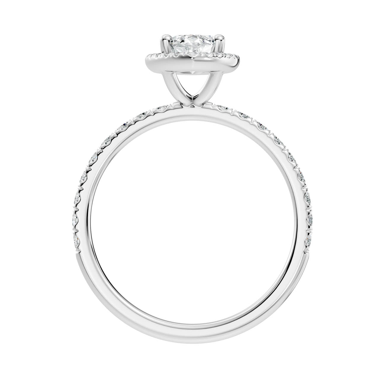 .50-1.50 Ct. Marquise Diamond Halo Ring with Diamond-Accented Band (ja17-d) 11