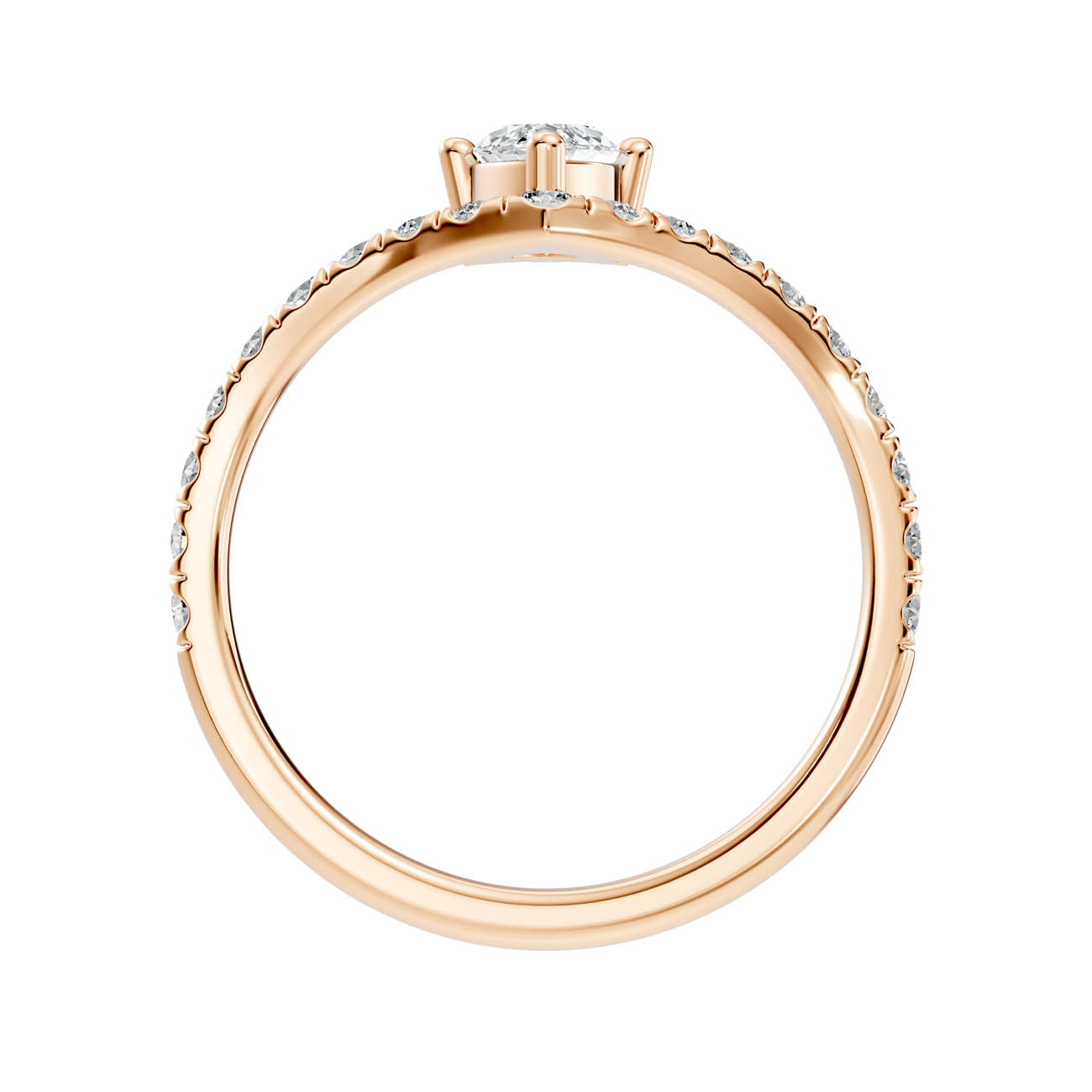 .92 Ct. Marquise Cut Diamond Chevron Pavé Ring (20-e) 5