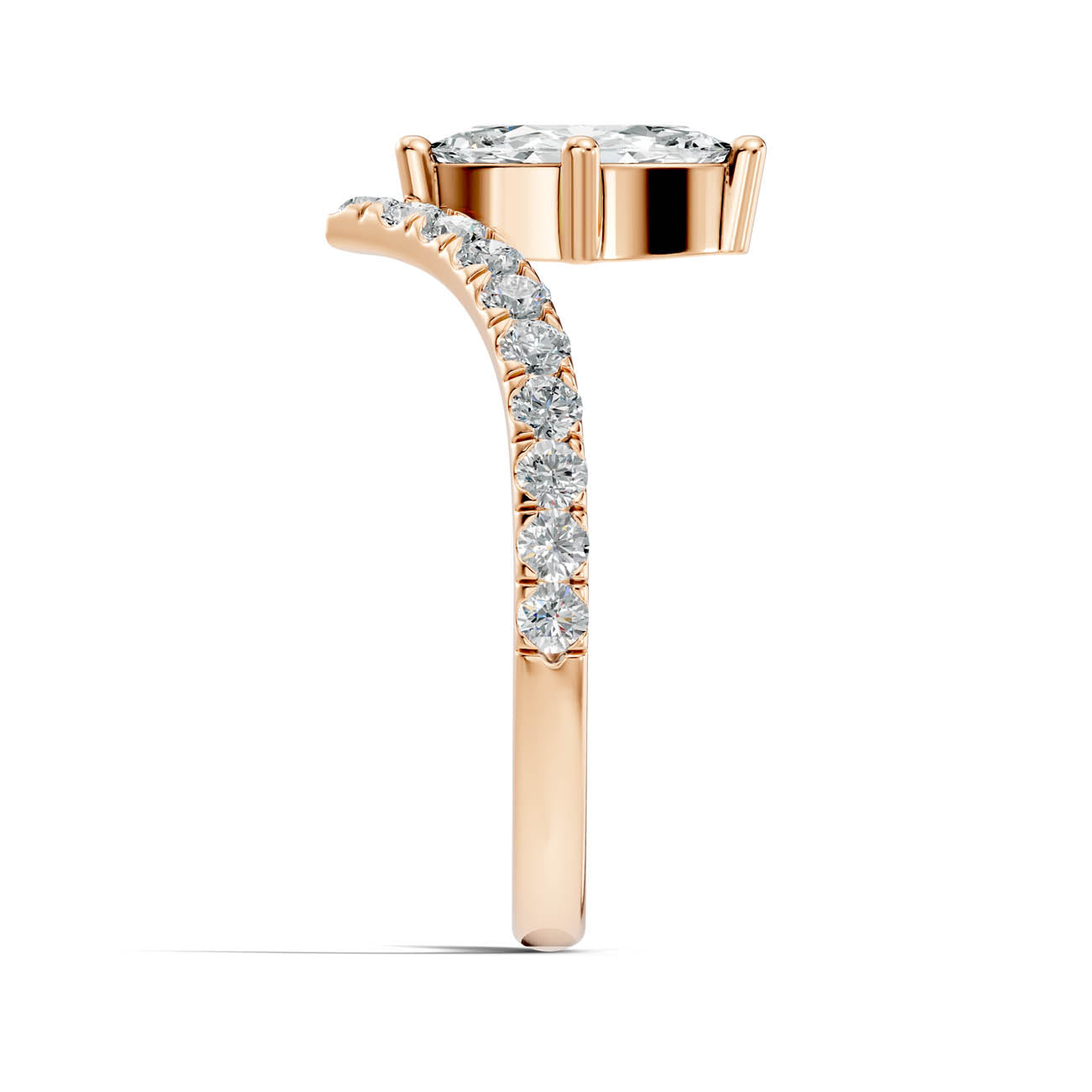 .92 Ct. Marquise Cut Diamond Chevron Pavé Ring (20-e) 8