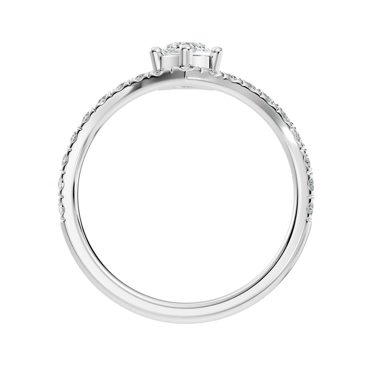 .92 Ct. Marquise Cut Diamond Chevron Pavé Ring (20-e) 11