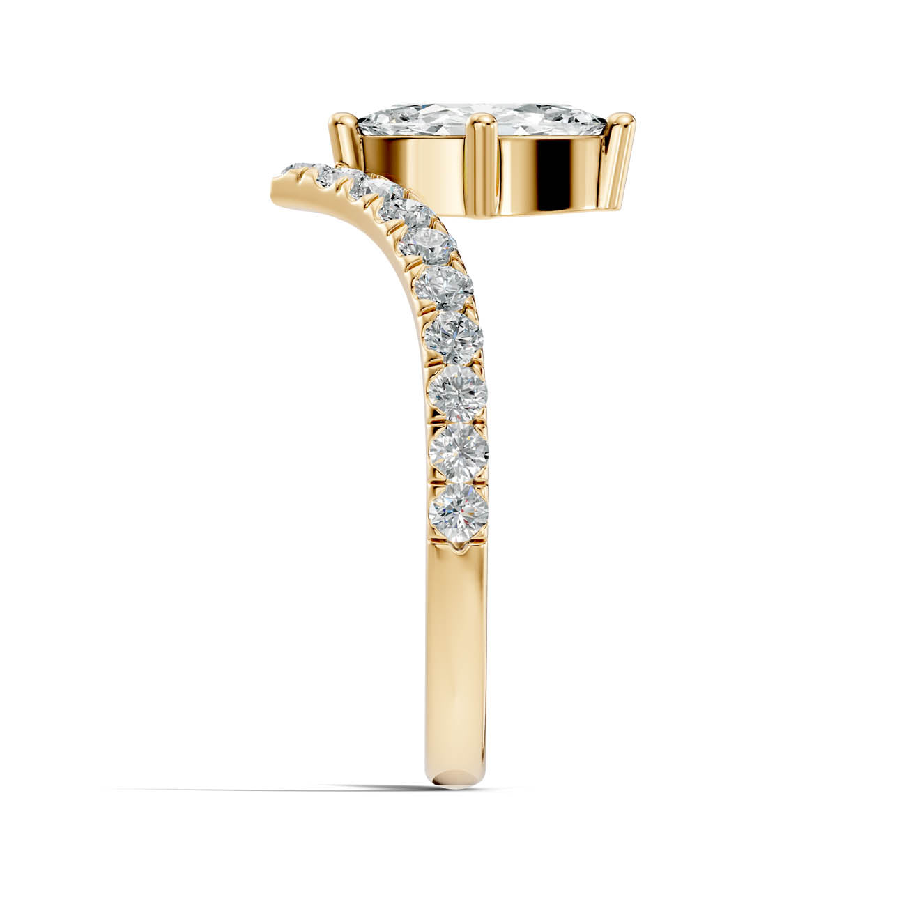 .92 Ct. Marquise Cut Diamond Chevron Pavé Ring (20-e) 15