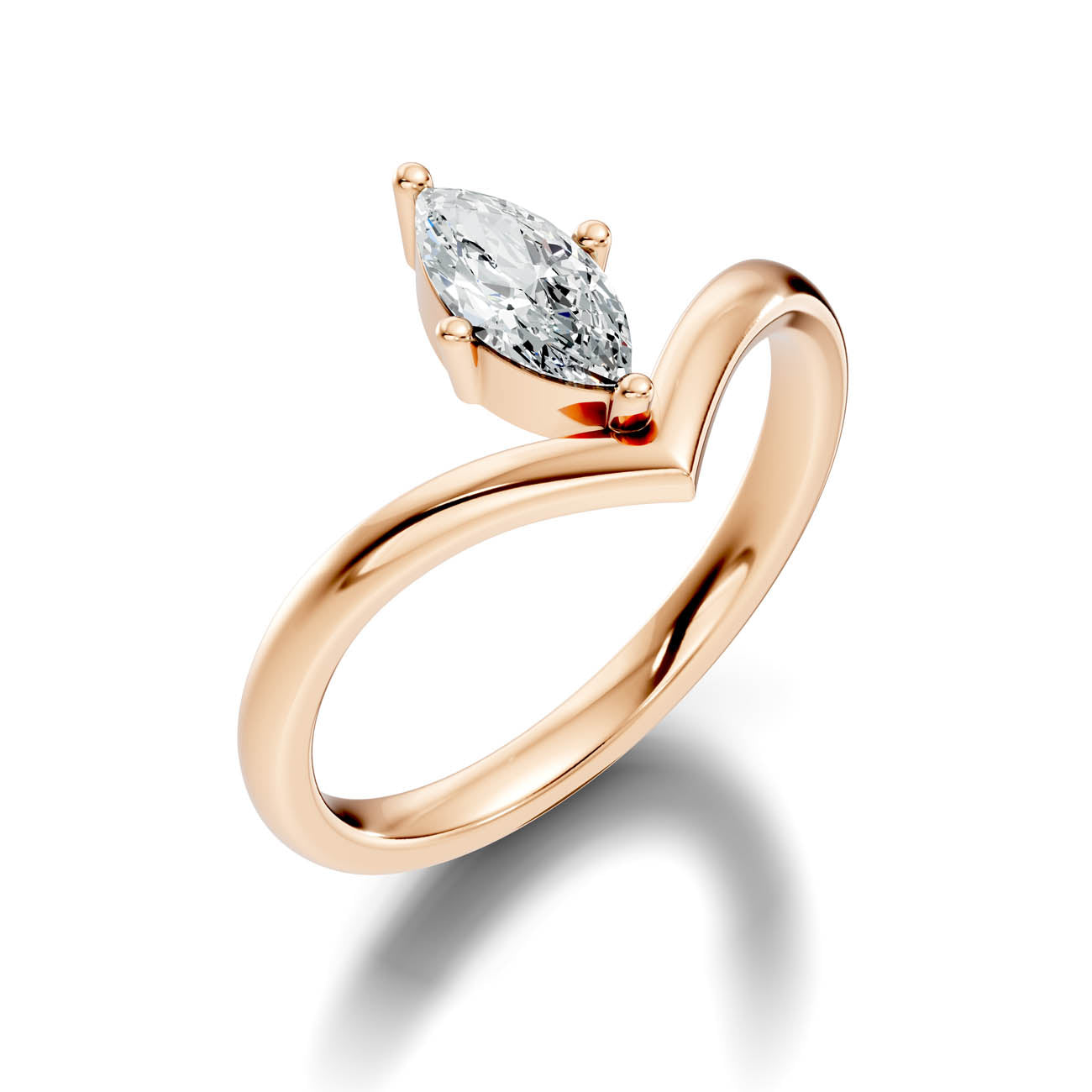.50 Ct. Marquise Cut Diamond Chevron Ring (20-e copy) 9