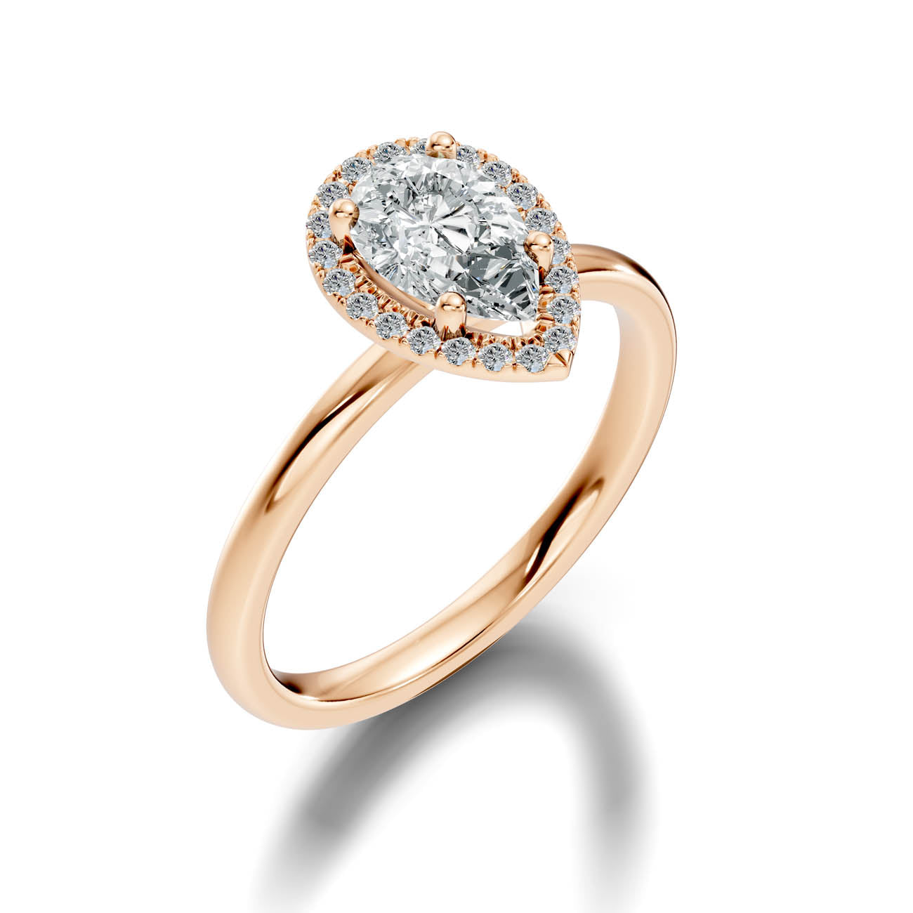 .50-1.50 Ct. Pear-Shaped Diamond Halo Engagement Ring (ja17-f copy) 7