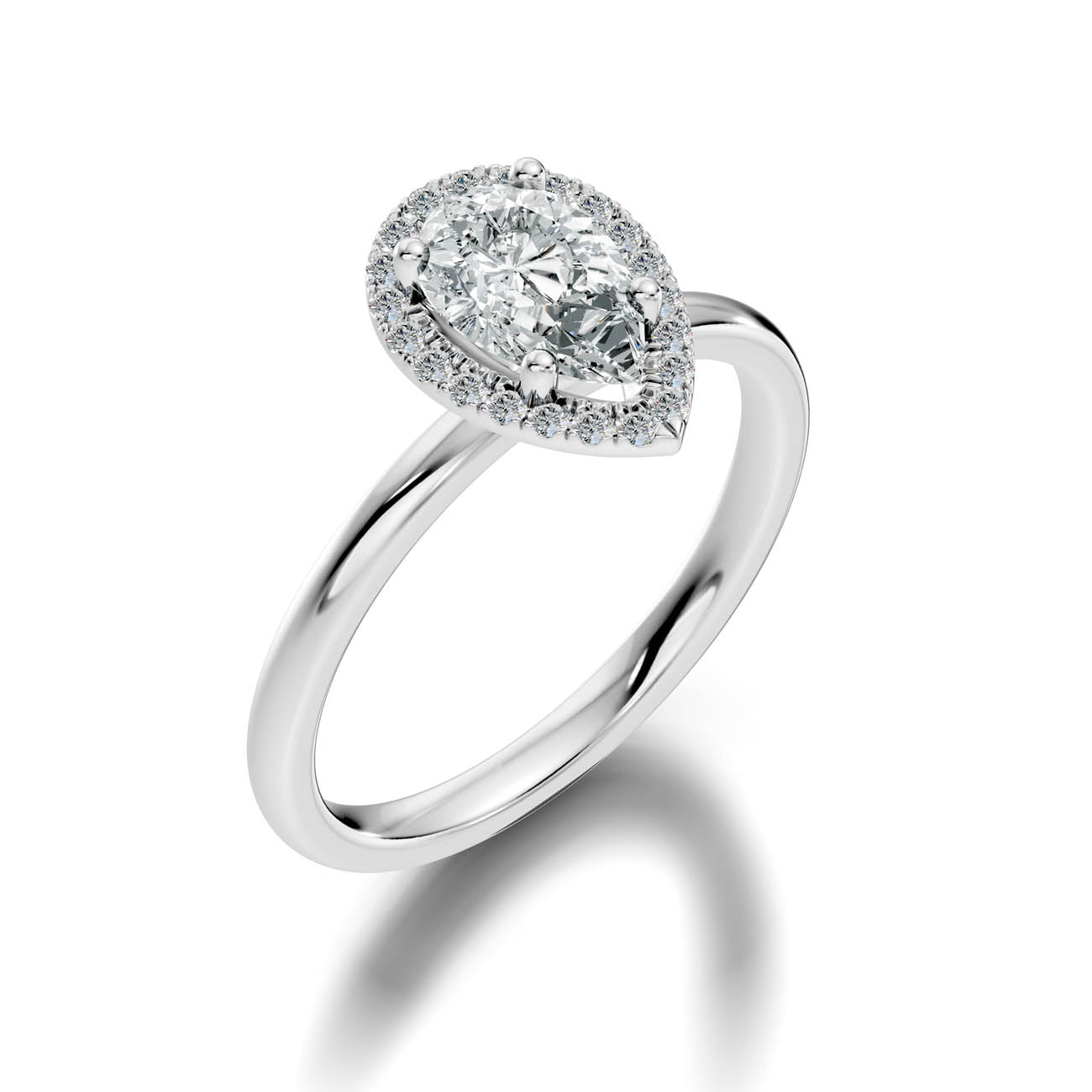 .50-1.50 Ct. Pear-Shaped Diamond Halo Engagement Ring (ja17-f copy) 15