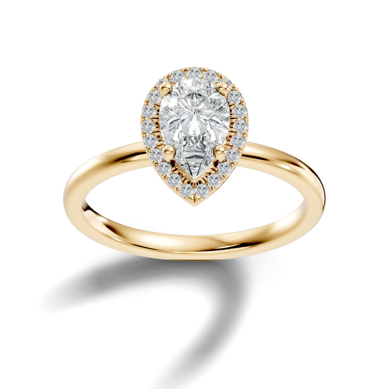.50-1.50 Ct. Pear-Shaped Diamond Halo Engagement Ring (ja17-f copy) 4