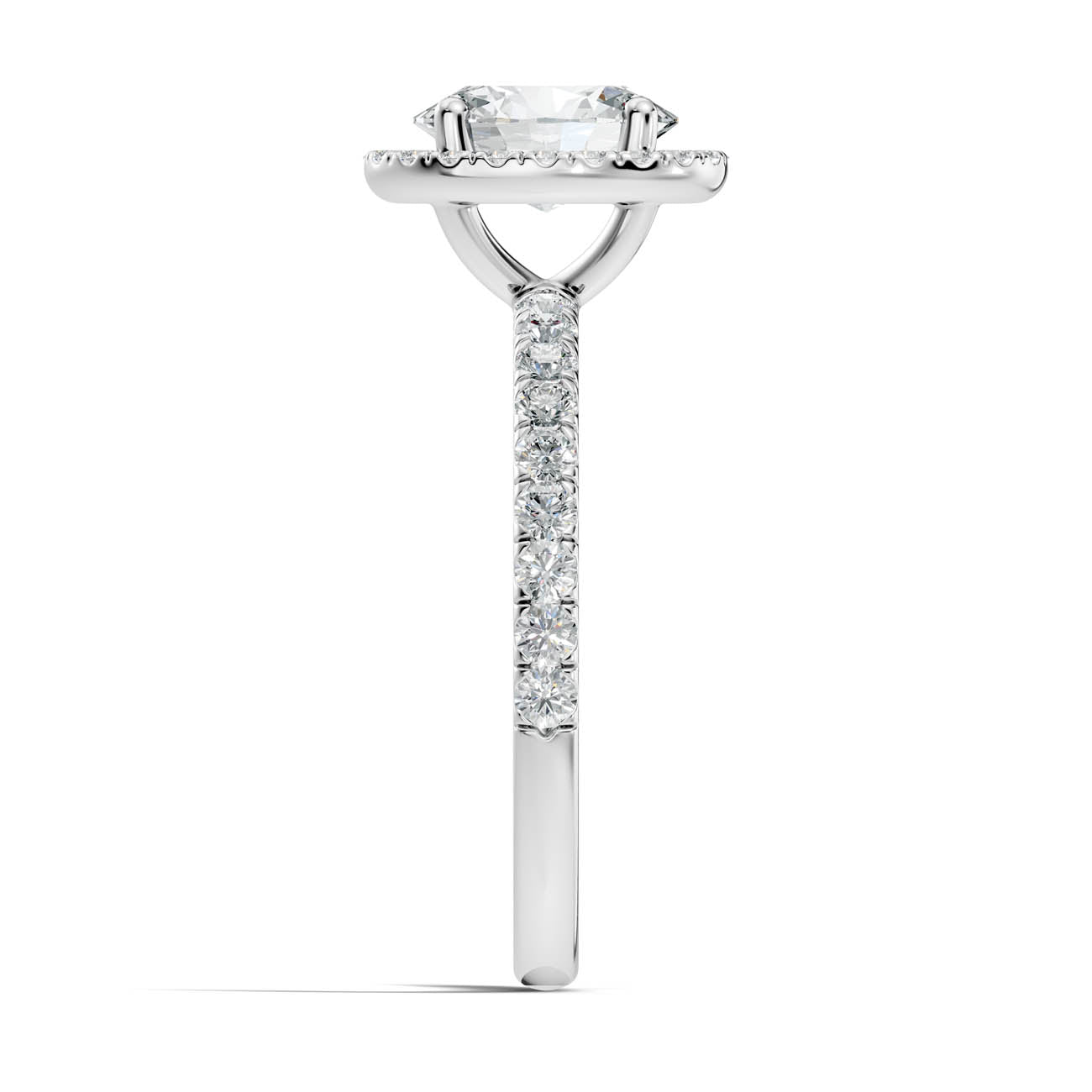 .50-1.50 Ct. Oval Diamond Halo Ring with Diamond-Accented Band (ja17-e) 14