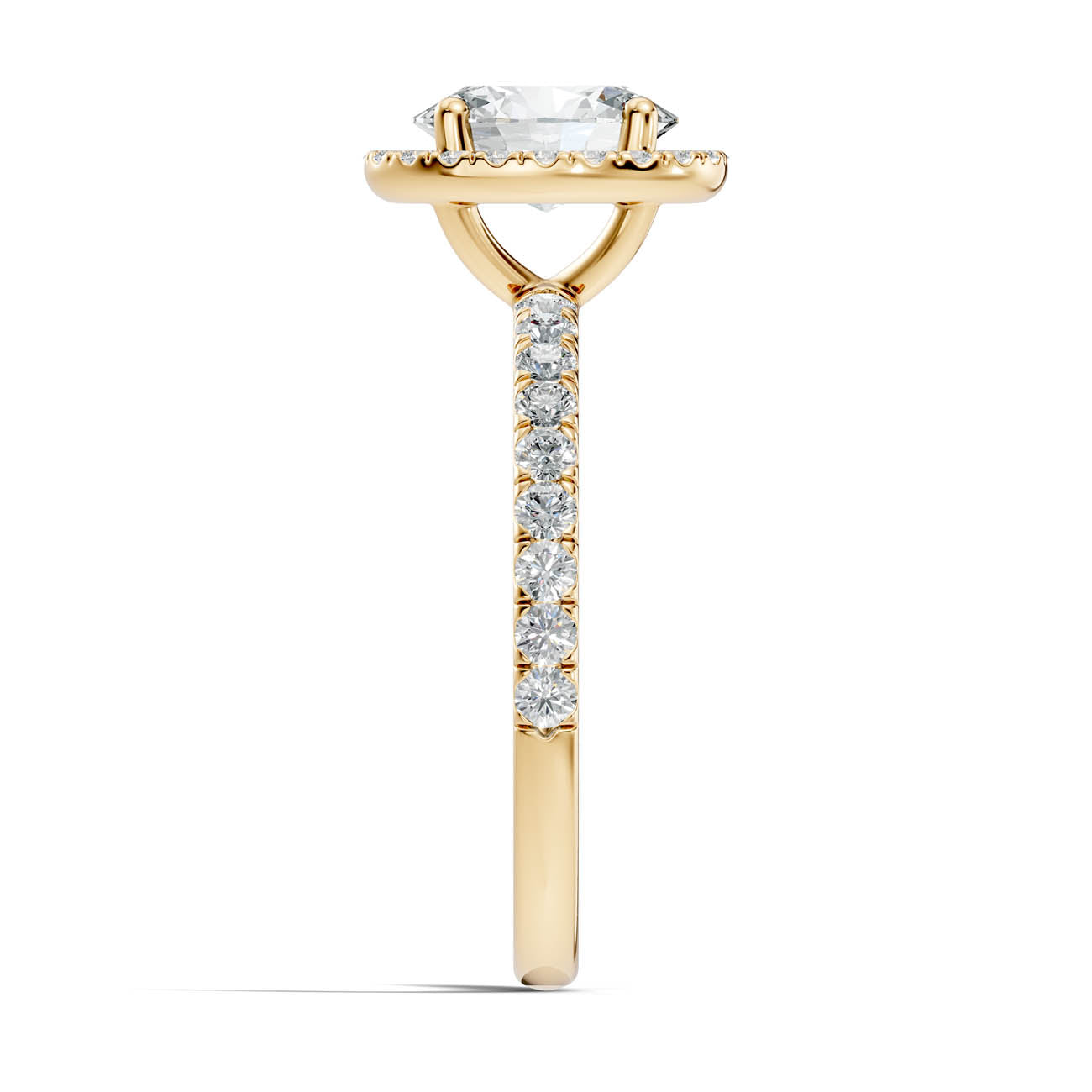 .50-1.50 Ct. Oval Diamond Halo Ring with Diamond-Accented Band (ja17-e) 4