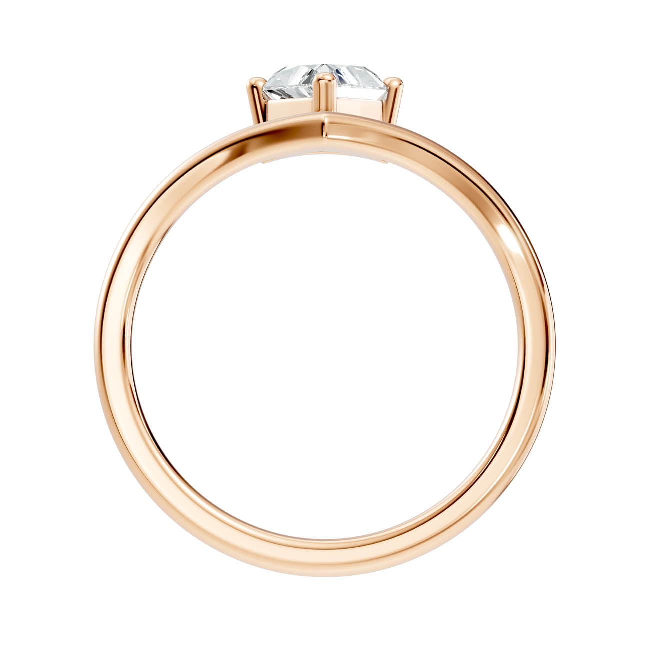 .50 Ct. Trillion Cut Diamond Chevron Solitaire Ring (20-f copy) 5