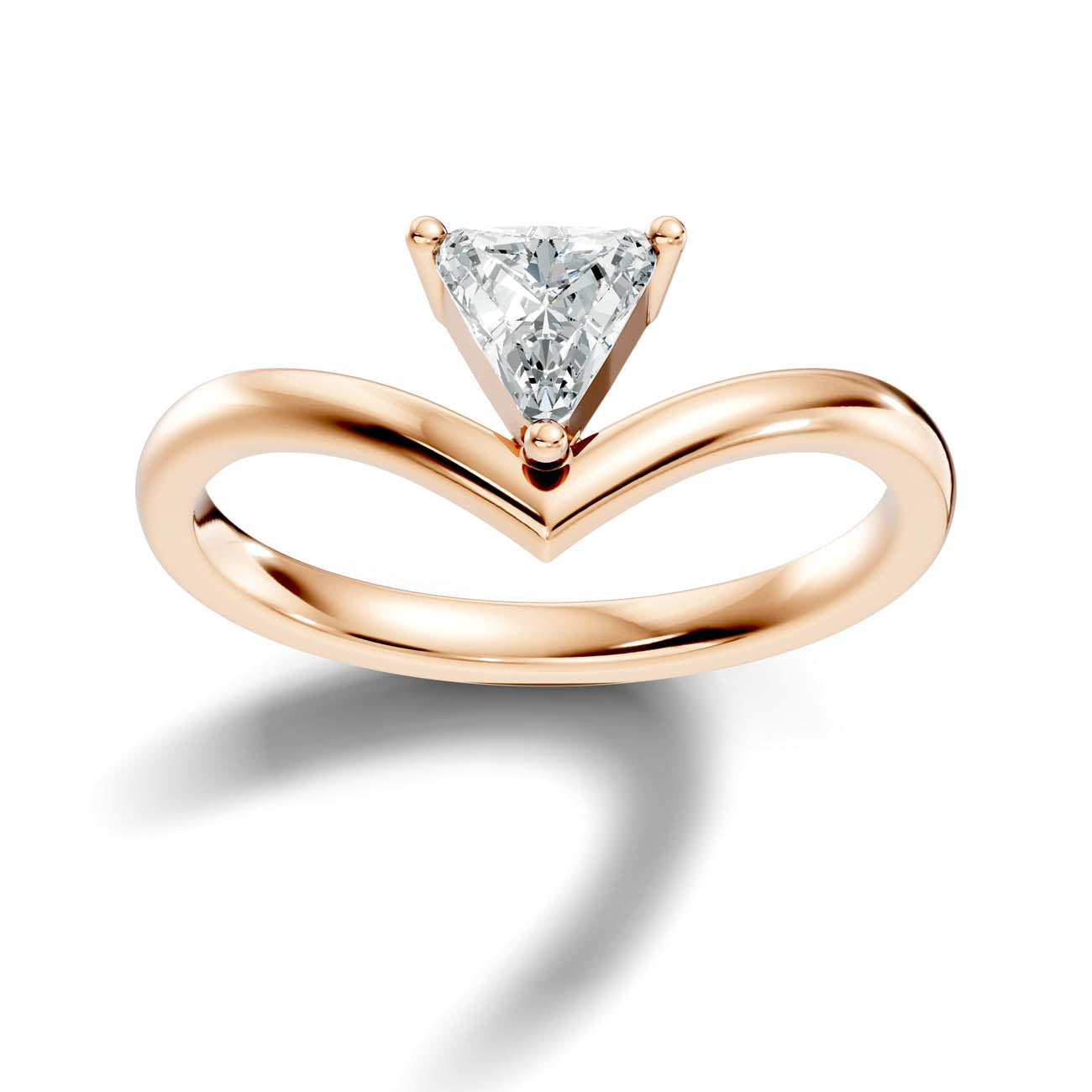 .50 Ct. Trillion Cut Diamond Chevron Solitaire Ring (20-f copy) 7