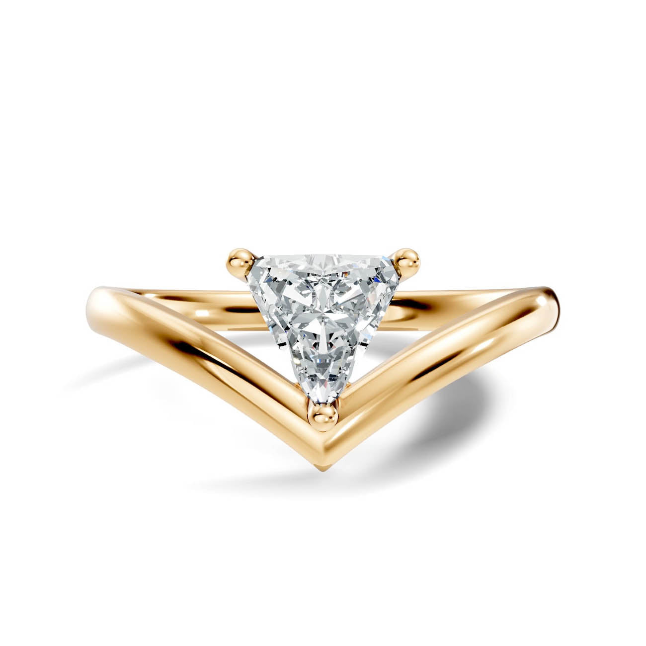 .50 Ct. Trillion Cut Diamond Chevron Solitaire Ring (20-f copy) 3