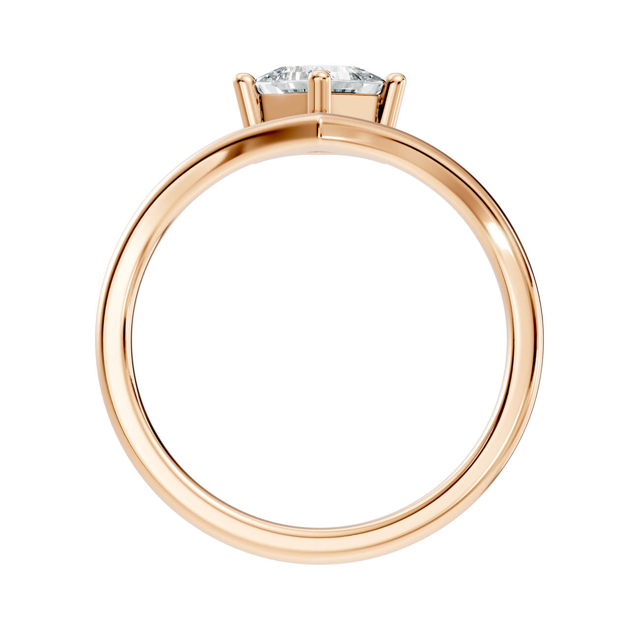 .50 Ct. Princess Cut Diamond Chevron Engagement Ring (20-g copy) 5