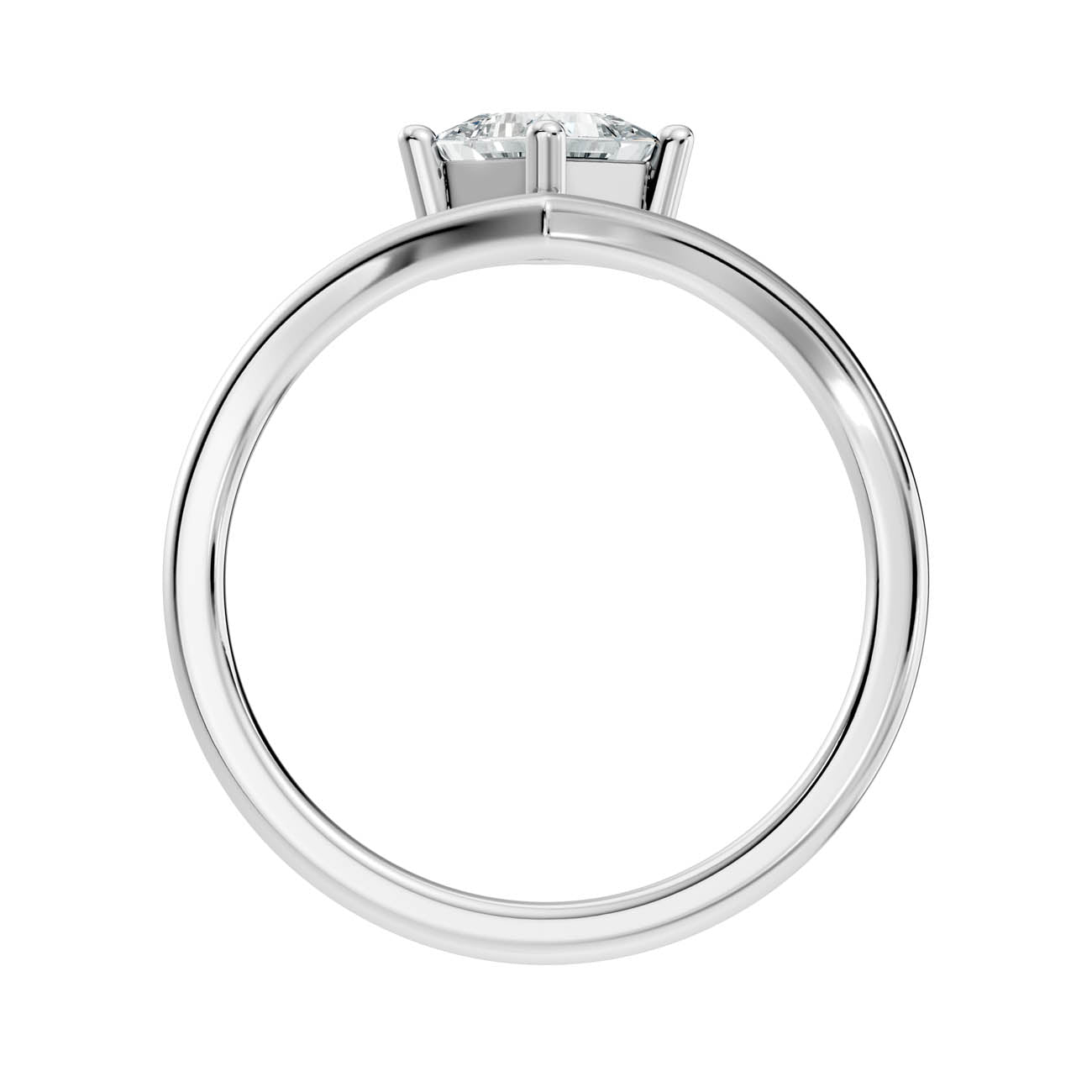 .50 Ct. Princess Cut Diamond Chevron Engagement Ring (20-g copy) 11