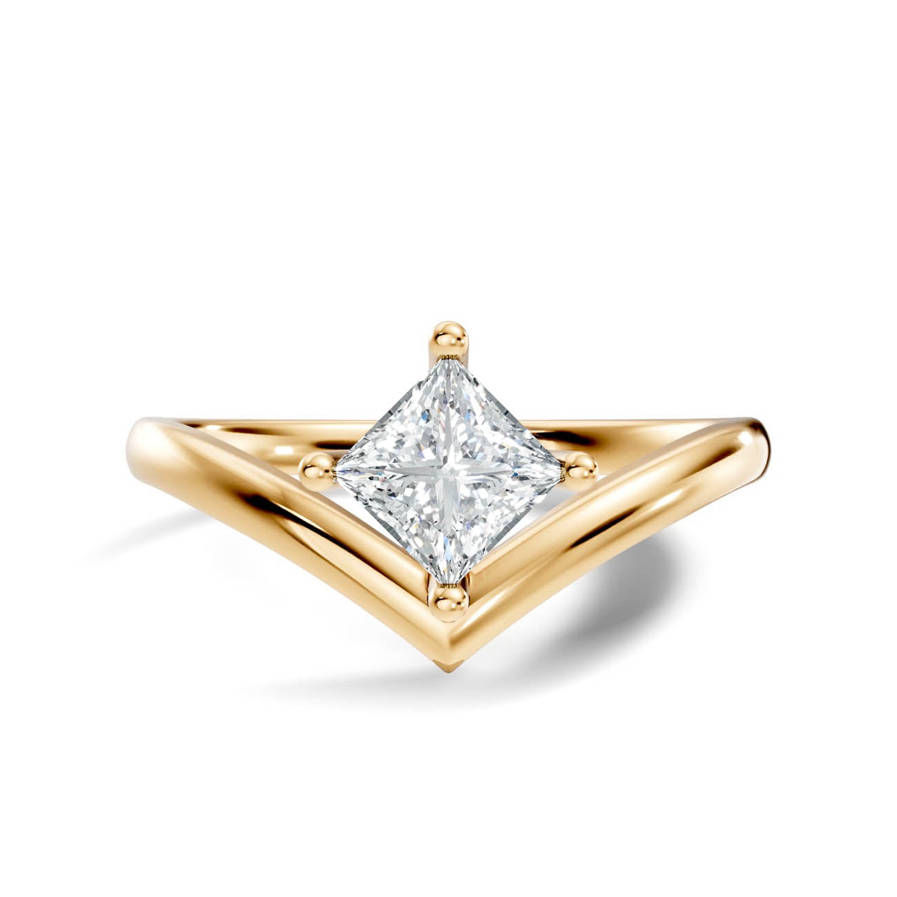 .50 Ct. Princess Cut Diamond Chevron Engagement Ring (20-g copy) 3