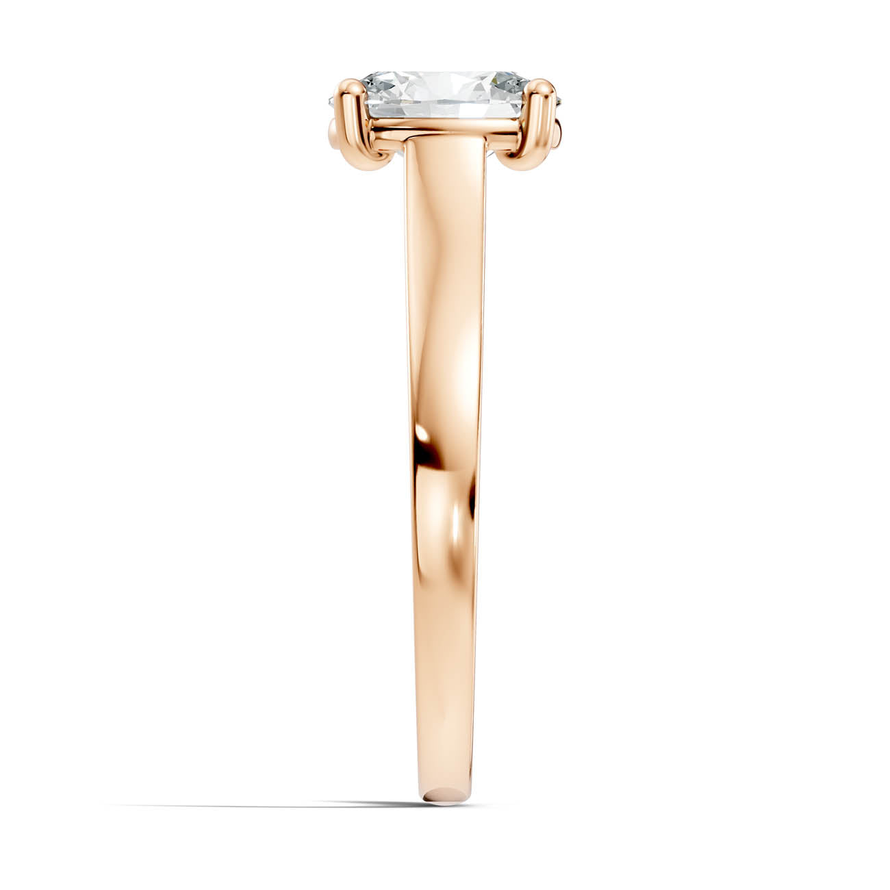 1.00 Ct. Oval Cut Diamond Solitaire Ring with Four-Prong Setting (22-b) 8