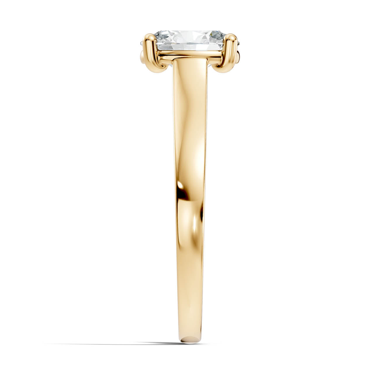 1.00 Ct. Oval Cut Diamond Solitaire Ring with Four-Prong Setting (22-b) 15