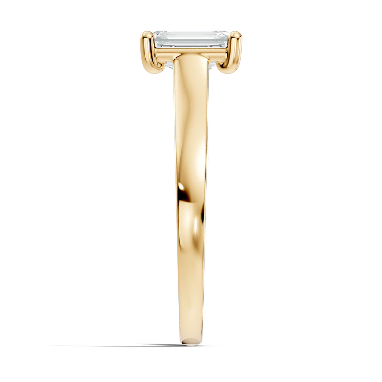 1.00 Ct. Emerald Cut Diamond Solitaire Ring with Four-Prong Setting (22-c) 15
