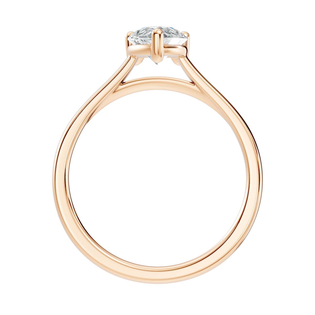 1.00 Ct. Pear Cut Diamond Solitaire Ring with Classic Four-Prong Setting (22-d) 5