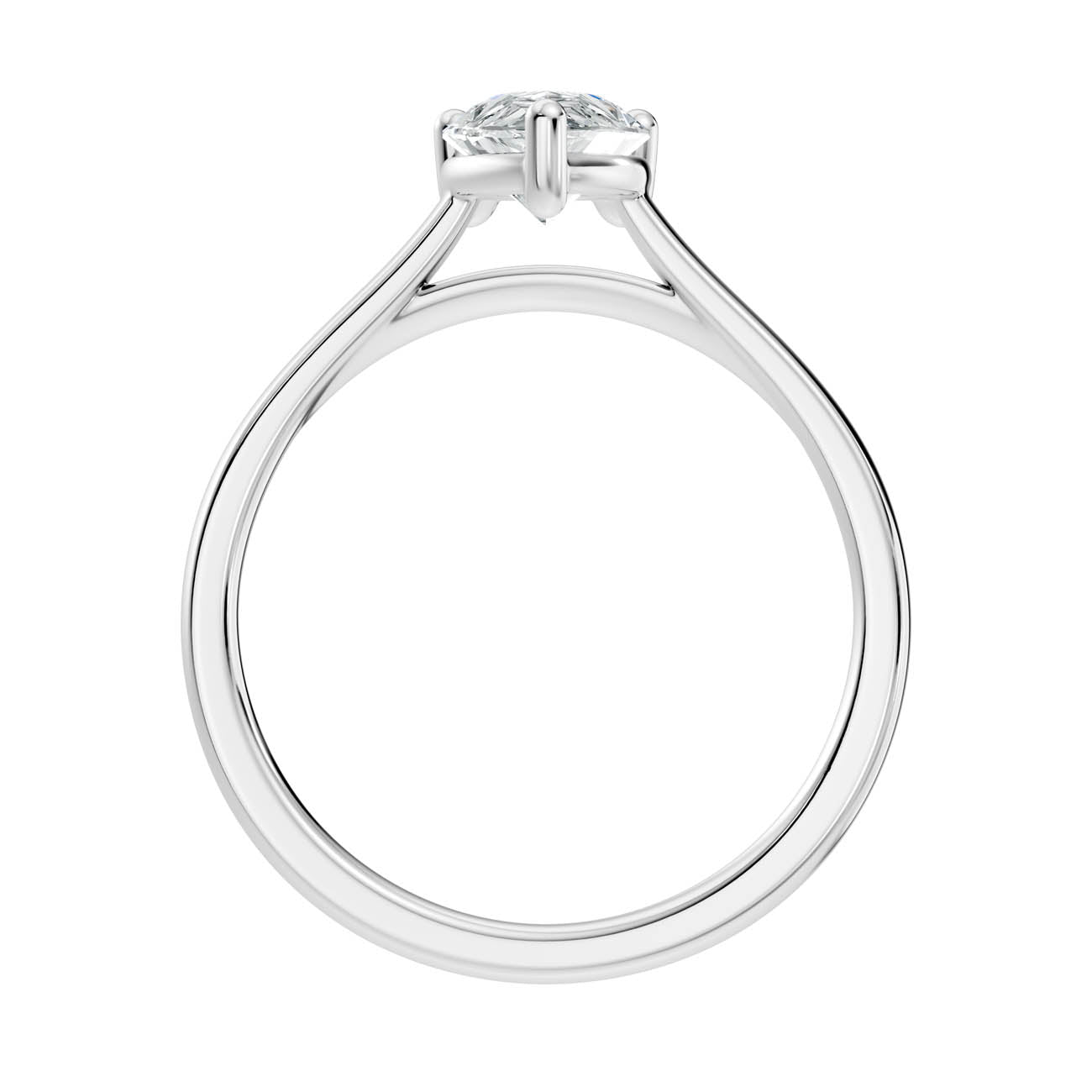 1.00 Ct. Pear Cut Diamond Solitaire Ring with Classic Four-Prong Setting (22-d) 11