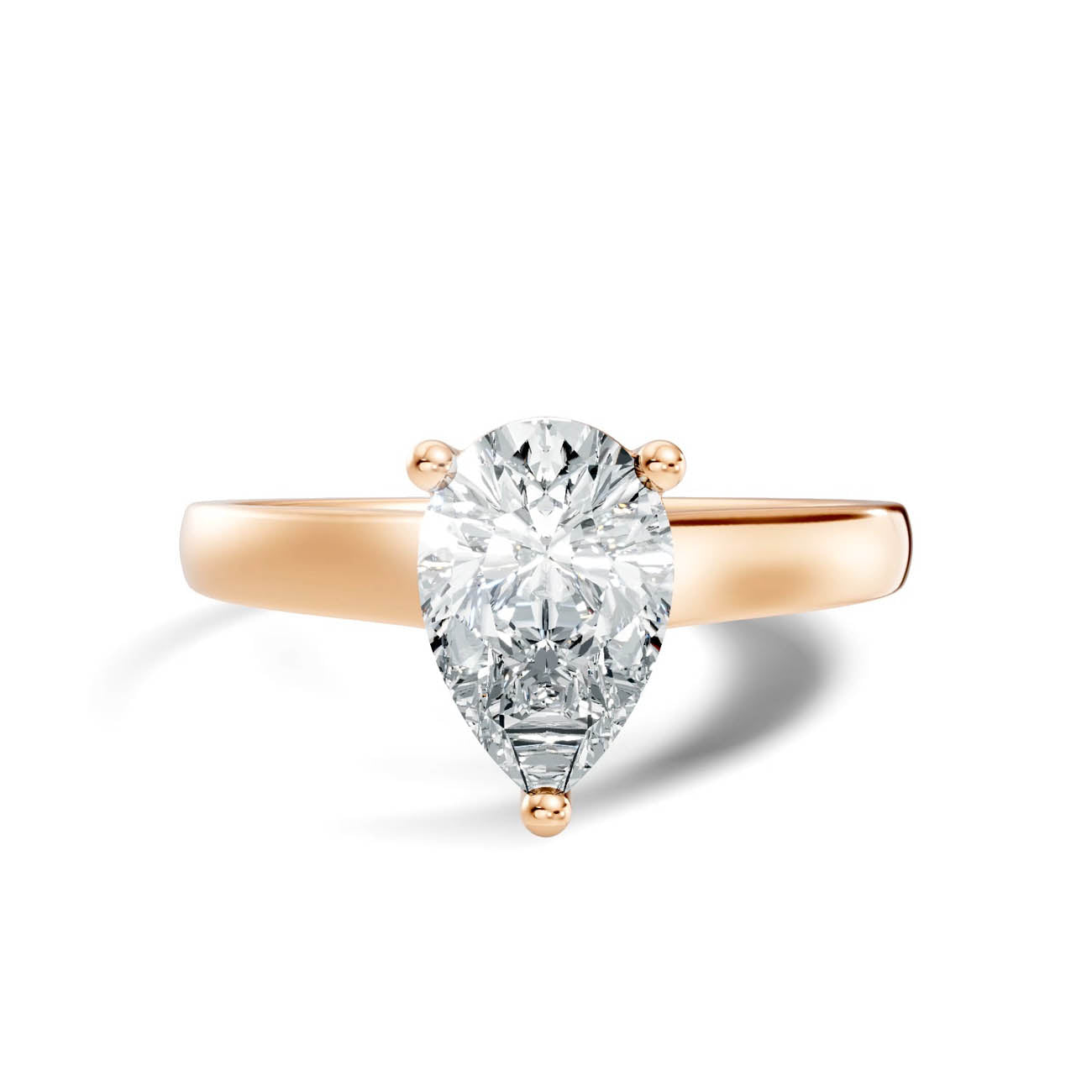 1.00 Ct. Pear Cut Diamond Solitaire Ring with Classic Four-Prong Setting (22-d) 6