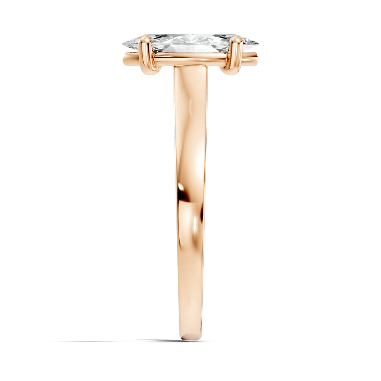 1.00 Ct. Marquise Cut Diamond Solitaire Ring with Four-Prong Setting (22-e) 8