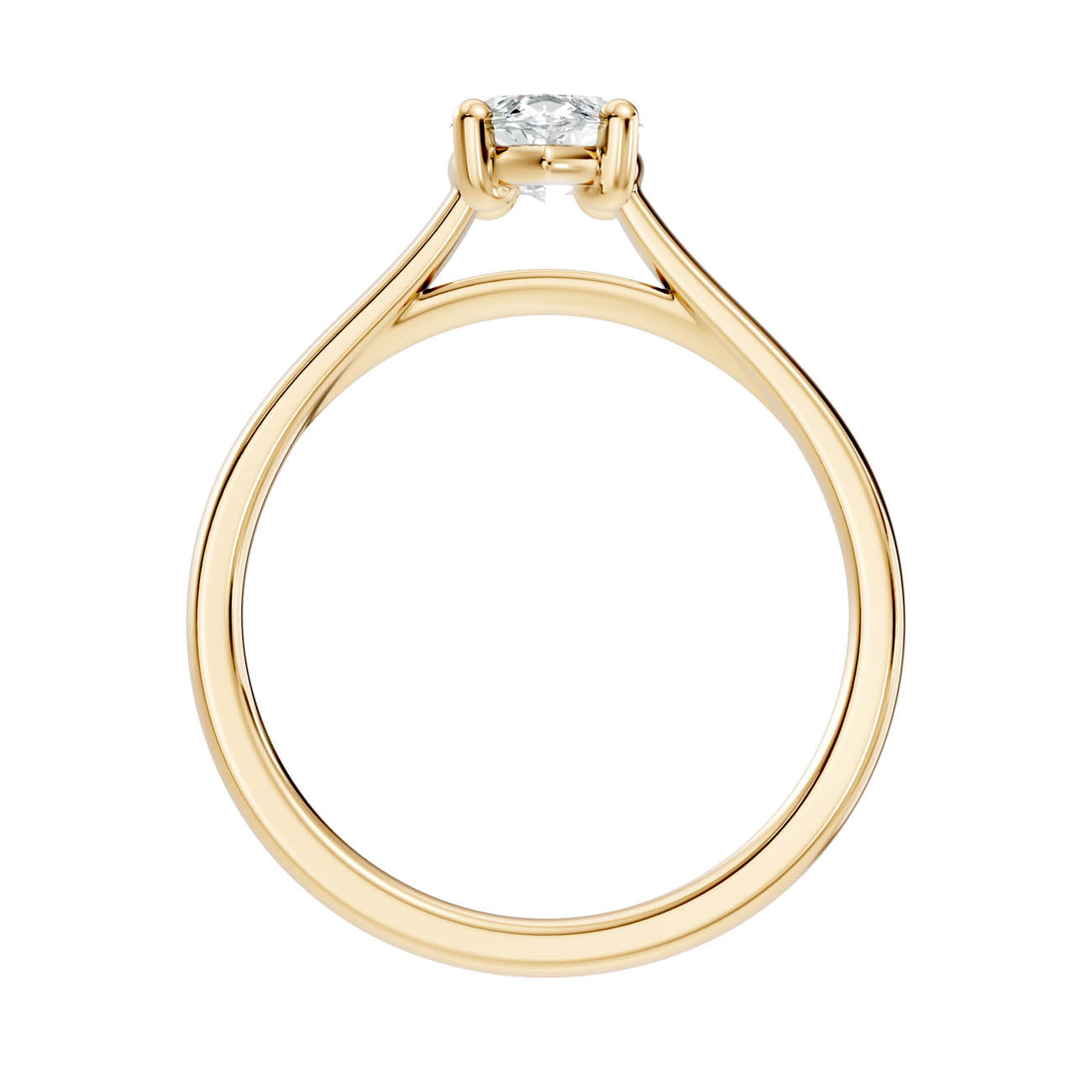 1.00 Ct. Marquise Cut Diamond Solitaire Ring with Four-Prong Setting (22-e) 14