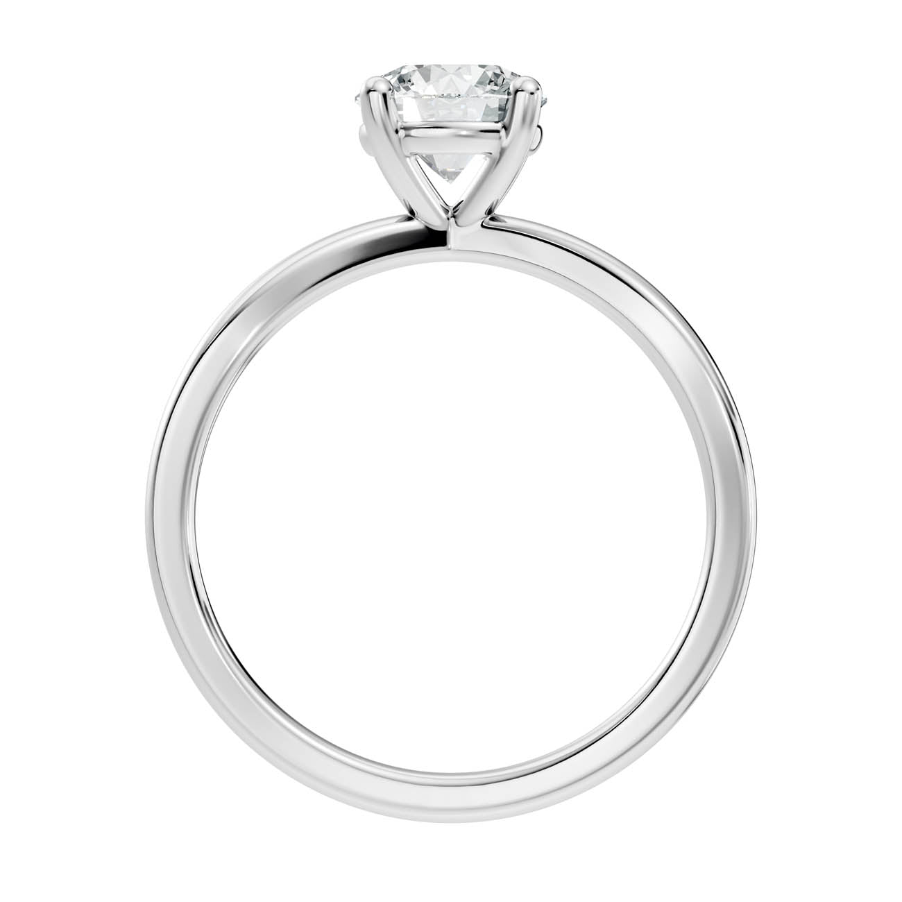 1.00 Ct. Round Brilliant Diamond Crossover Solitaire Ring (23-a copy) 11