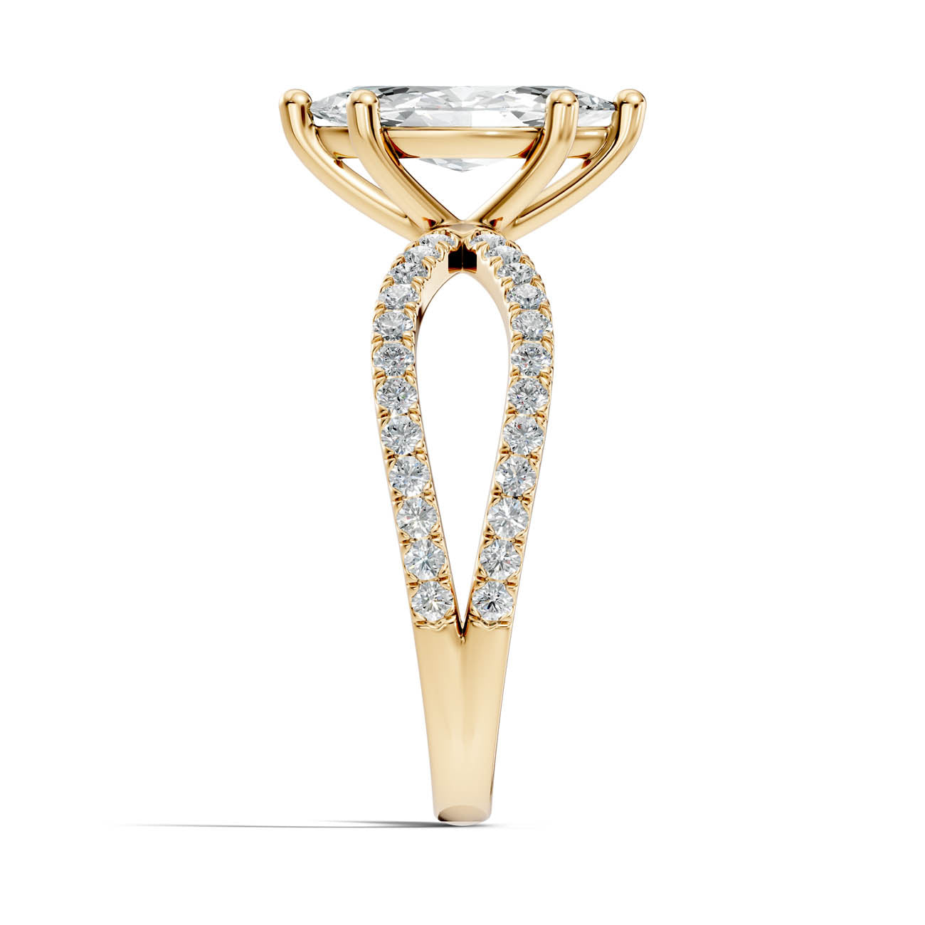 1.40 Ct. Marquise Diamond Crossover Ring with Pavé Band (23-d) 15