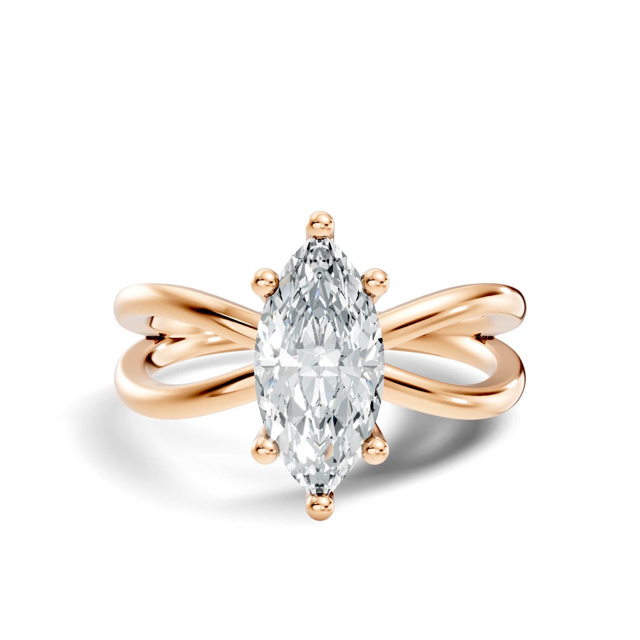 1.00 Ct. Marquise Diamond Crossover Solitaire Ring (23-d copy) 6