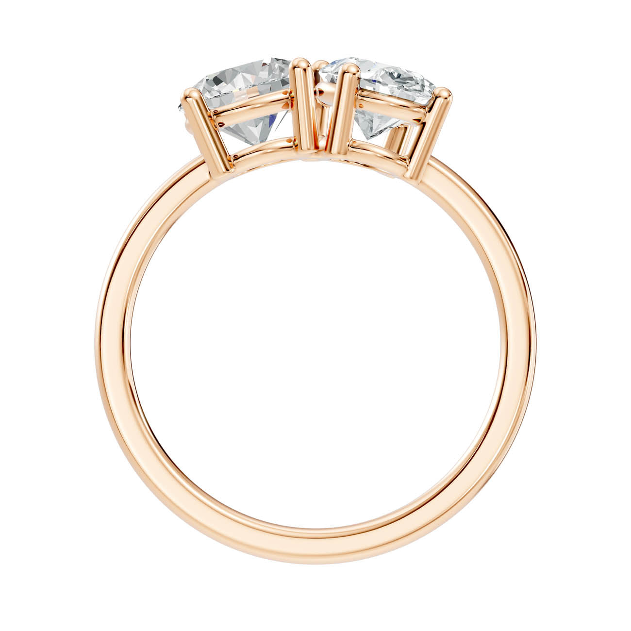 2.00 Ct. Round & Oval Two-Stone Diamond Ring (16-a copy) 5