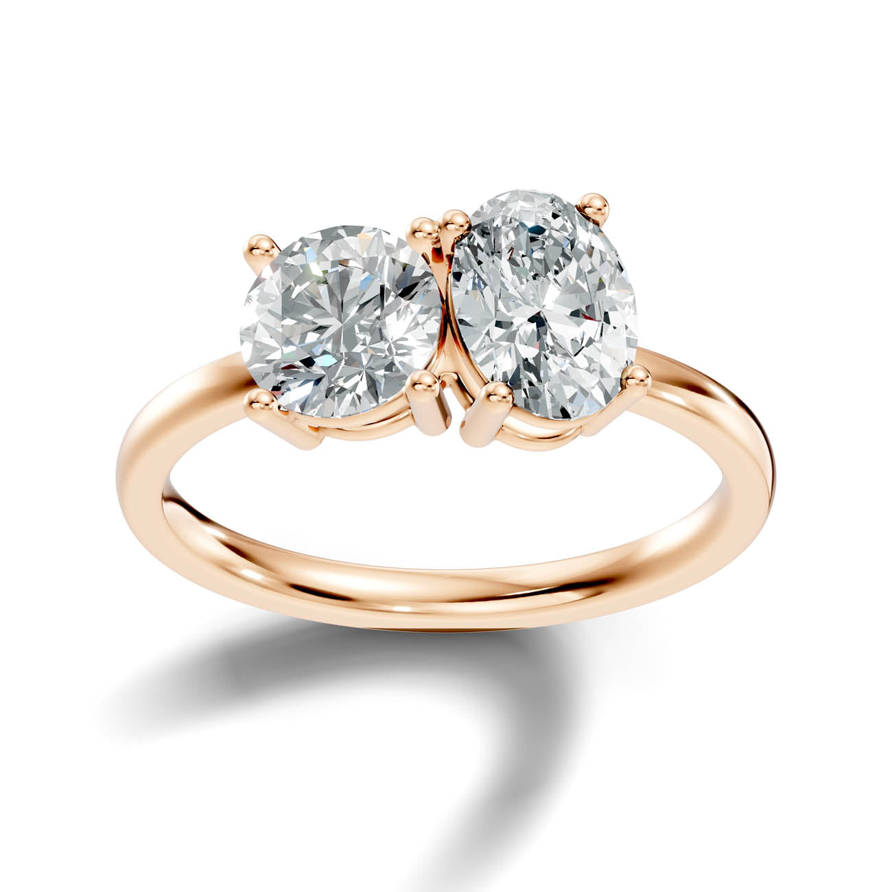 2.00 Ct. Round & Oval Two-Stone Diamond Ring (16-a copy) 7