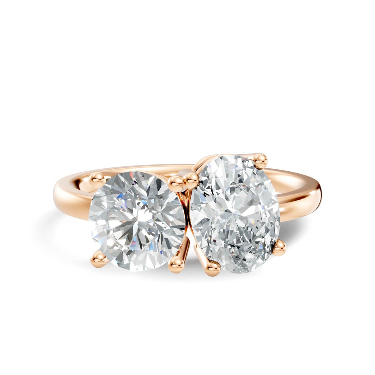 2.00 Ct. Round & Oval Two-Stone Diamond Ring (16-a copy) 6