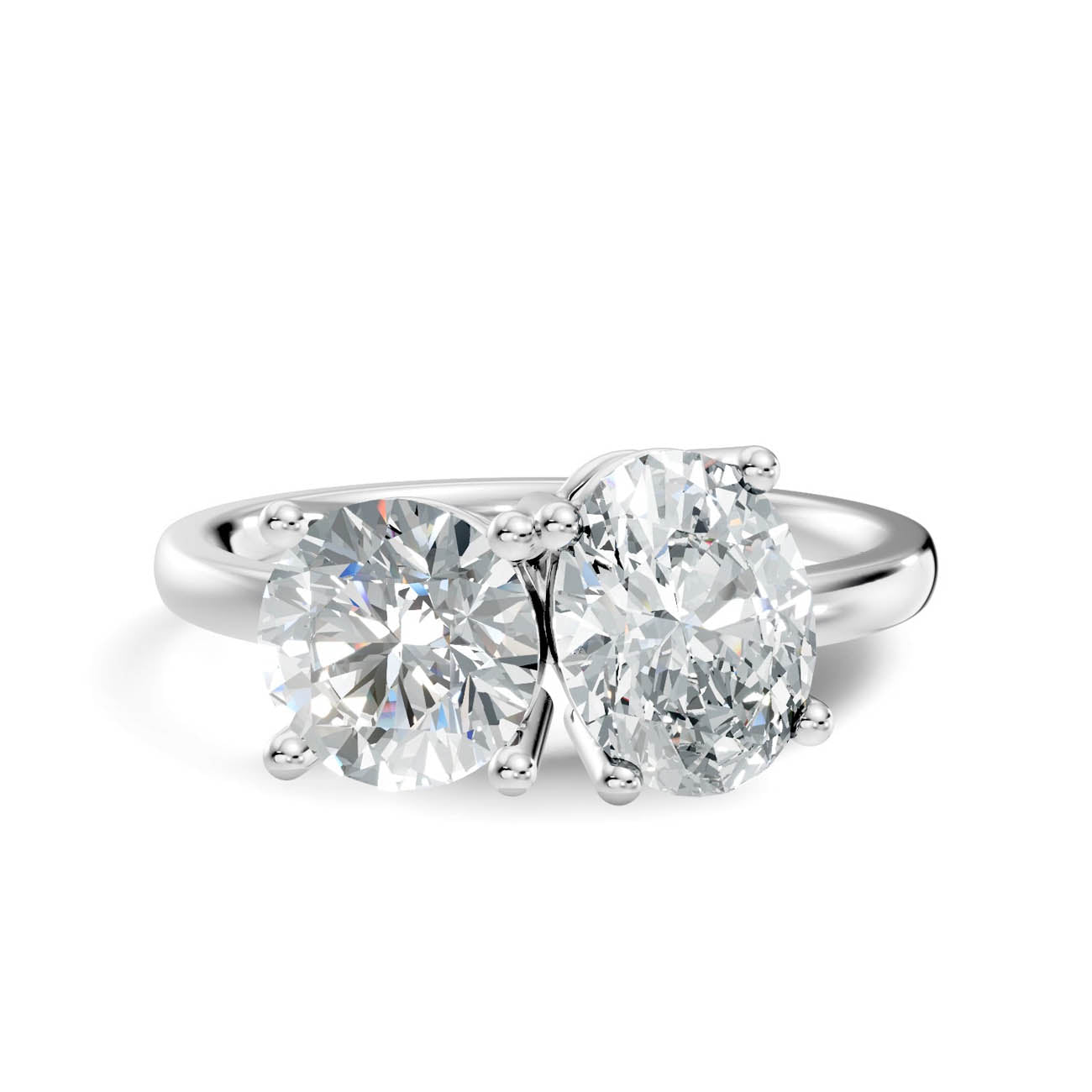 2.00 Ct. Round & Oval Two-Stone Diamond Ring (16-a copy) 10