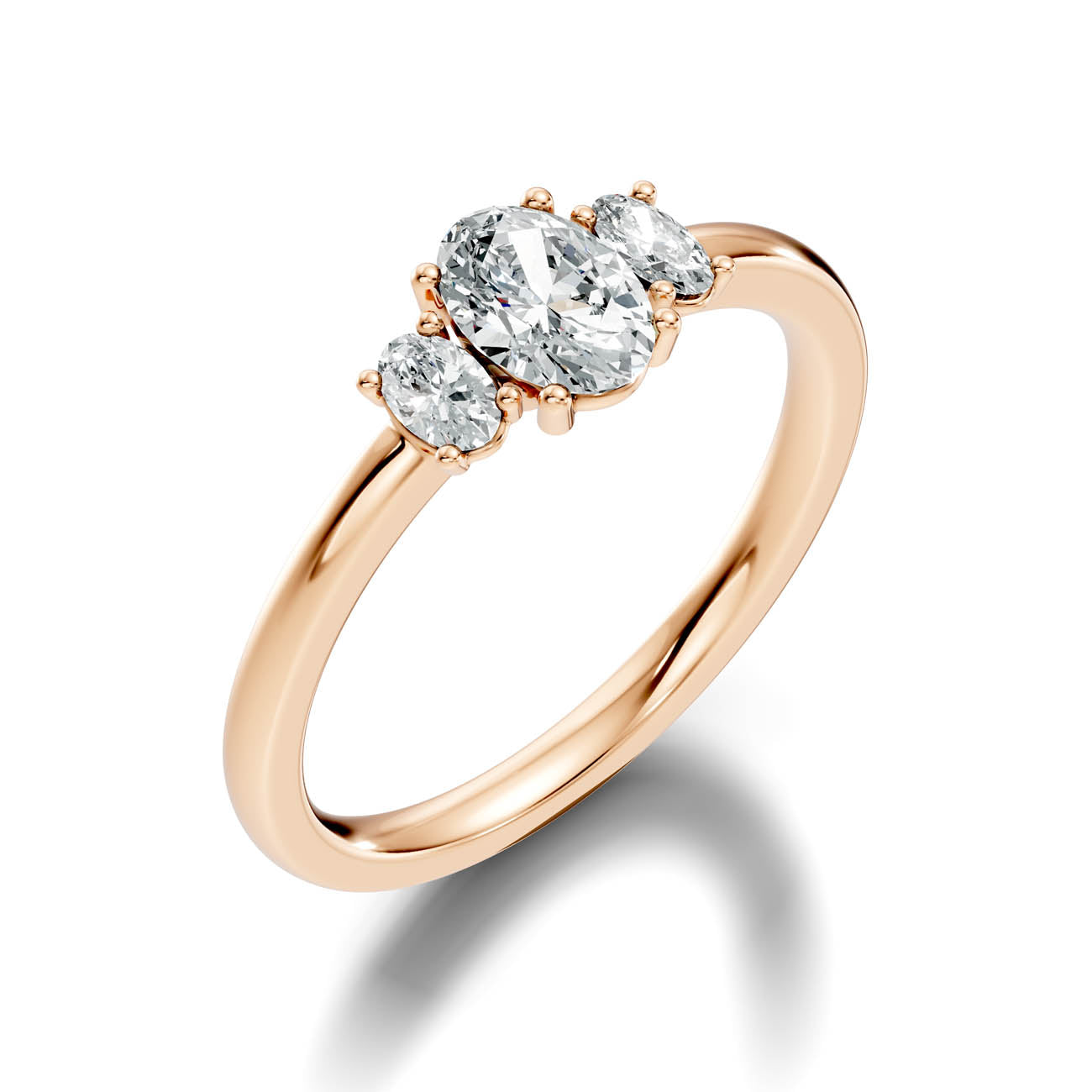 .65 Ct. Oval Three-Stone Diamond Ring (17-b copy) 9