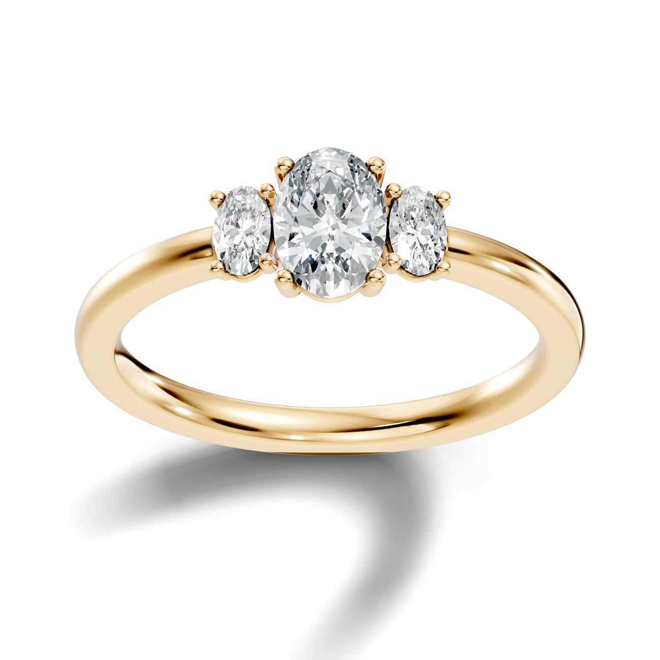 .65 Ct. Oval Three-Stone Diamond Ring (17-b copy) 4