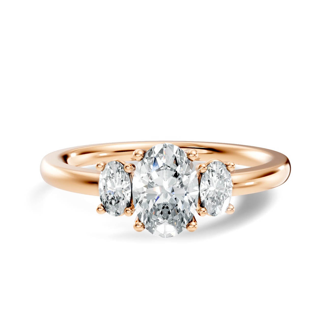 .65 Ct. Oval Three-Stone Diamond Ring (17-b copy) 6