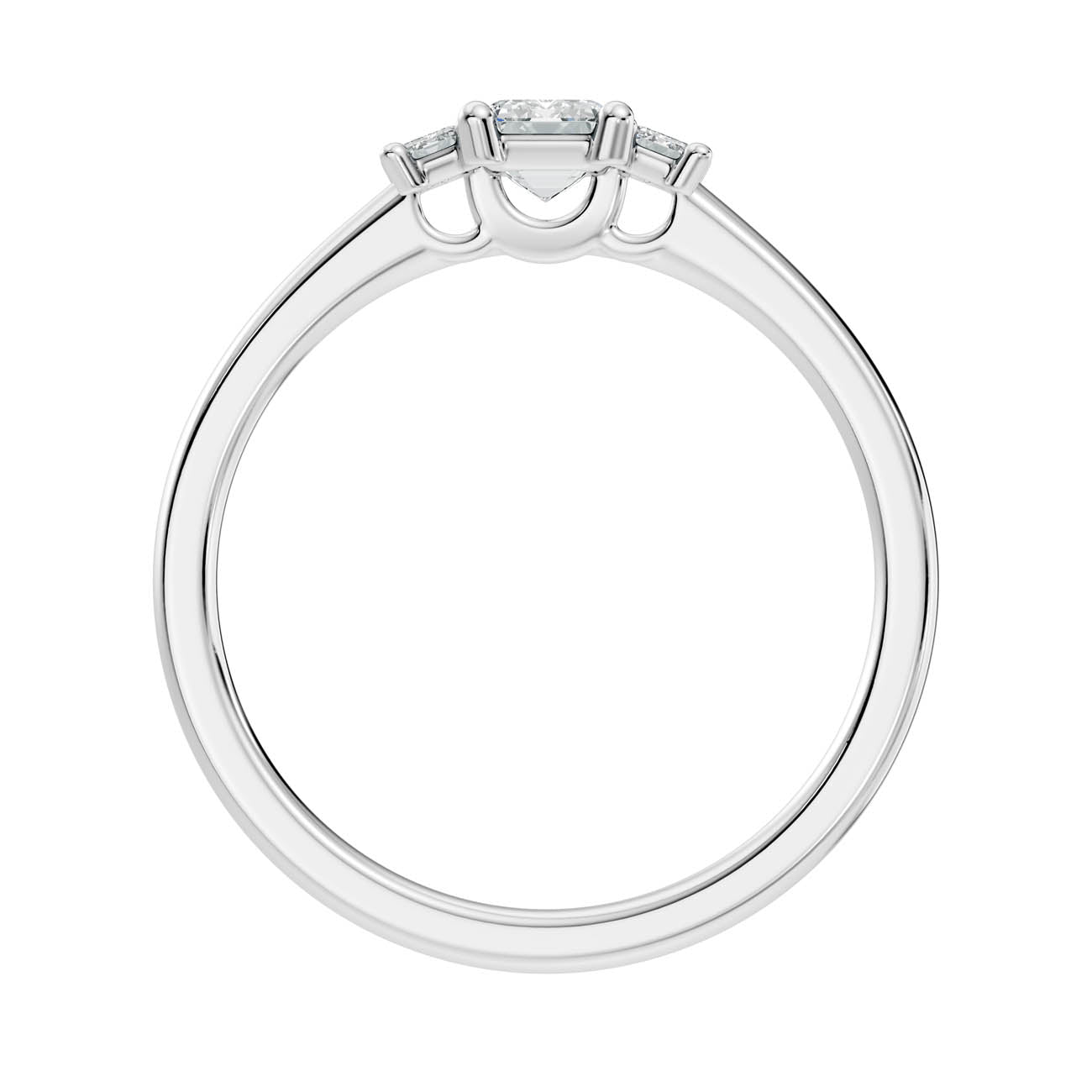 .67 Ct. Emerald Cut Three-Stone Diamond Ring (17-c copy) 11