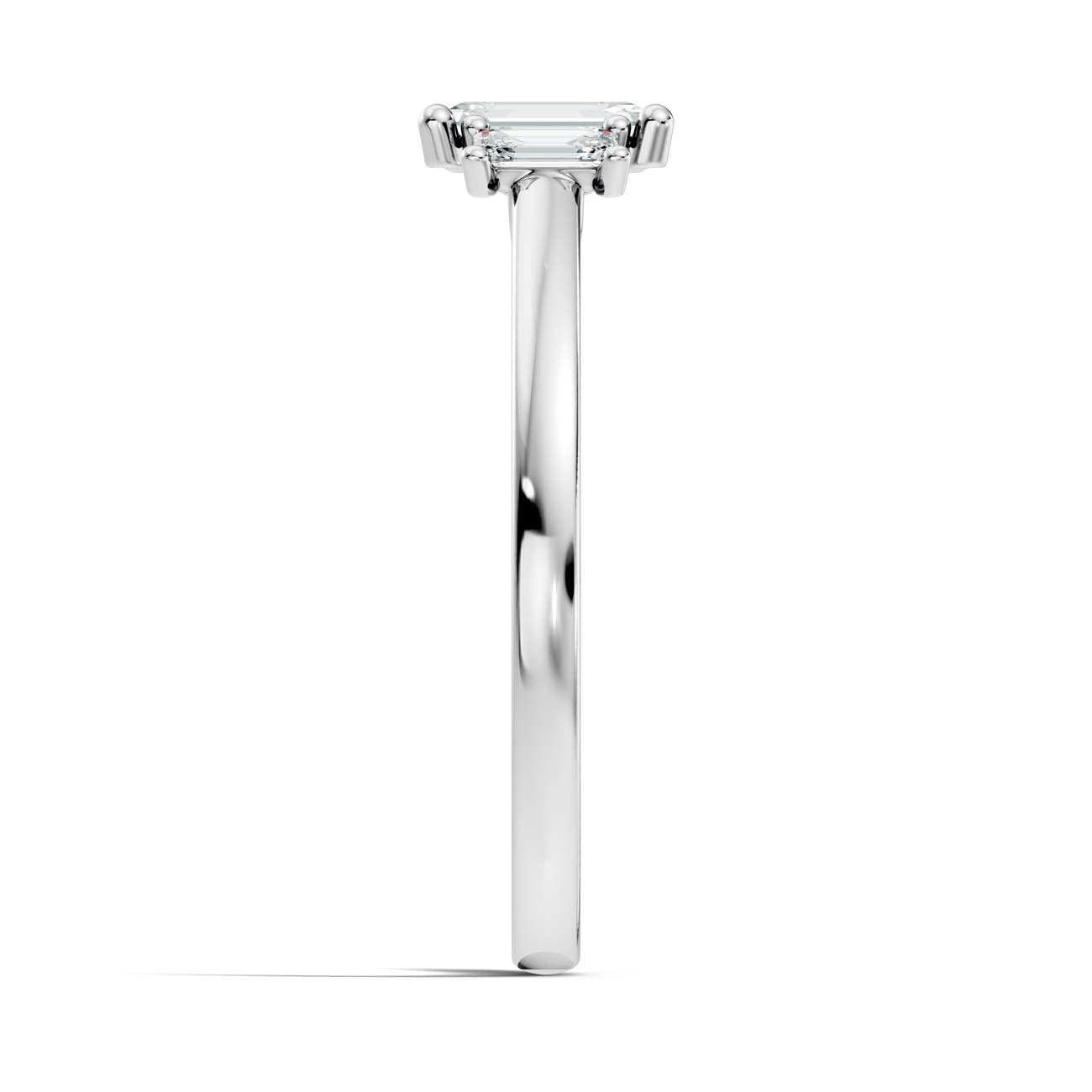 .67 Ct. Emerald Cut Three-Stone Diamond Ring (17-c copy) 12