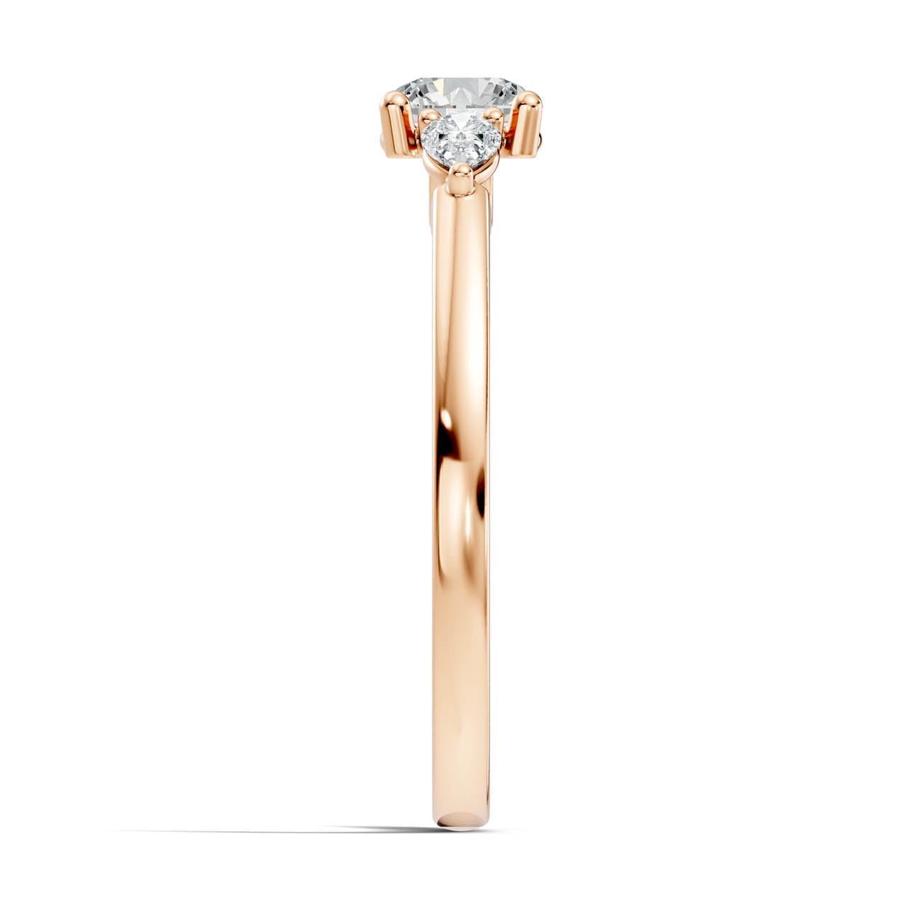 .70 Ct. Round Diamond Ring with Pear Side Accents (17-g copy) 8