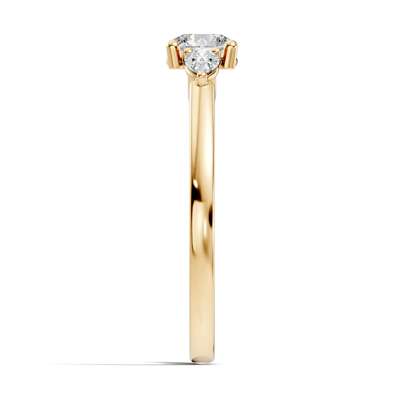 .70 Ct. Round Diamond Ring with Pear Side Accents (17-g copy) 15