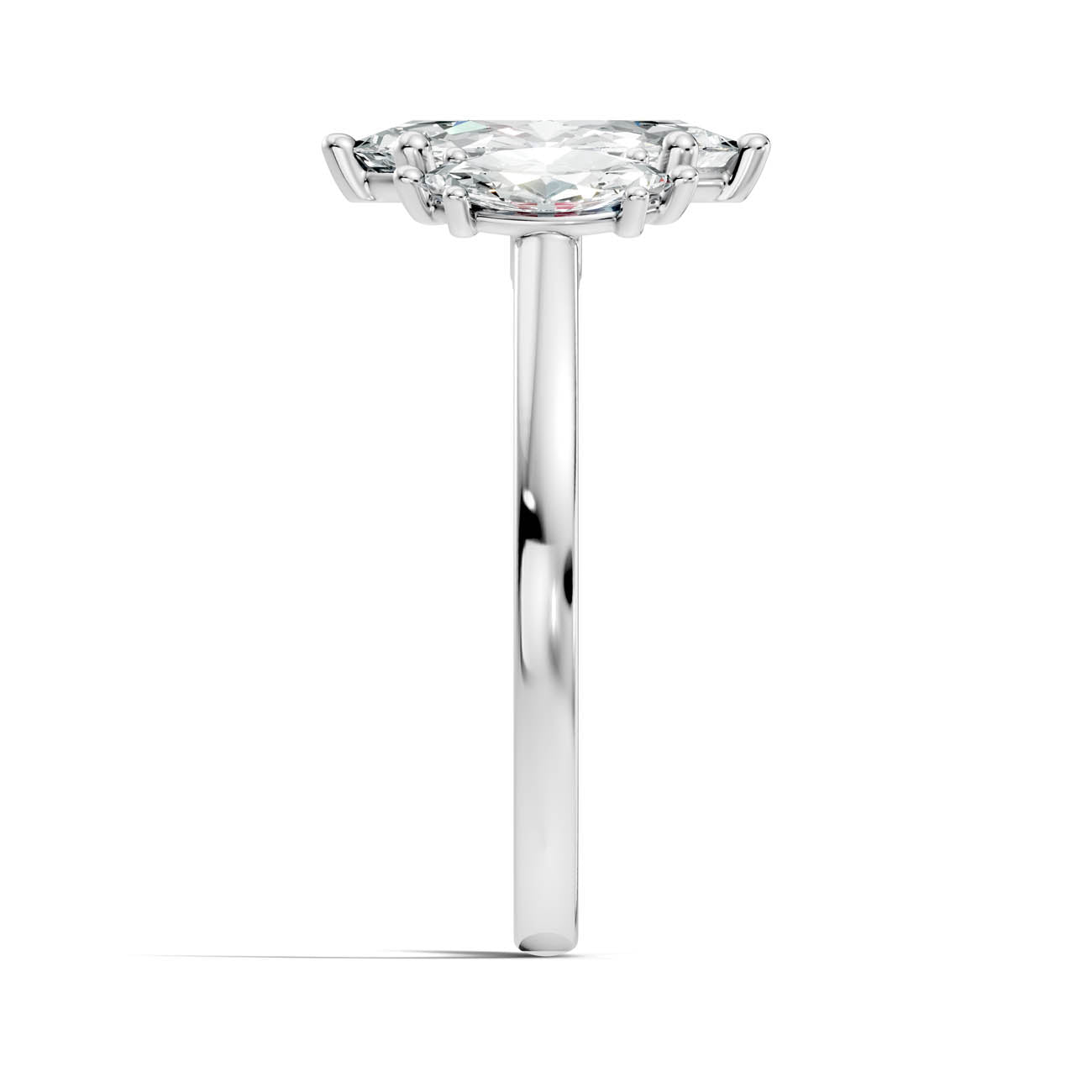 1.56 Ct. Marquise Cut Three-Stone Diamond Ring (17-e copy) 12