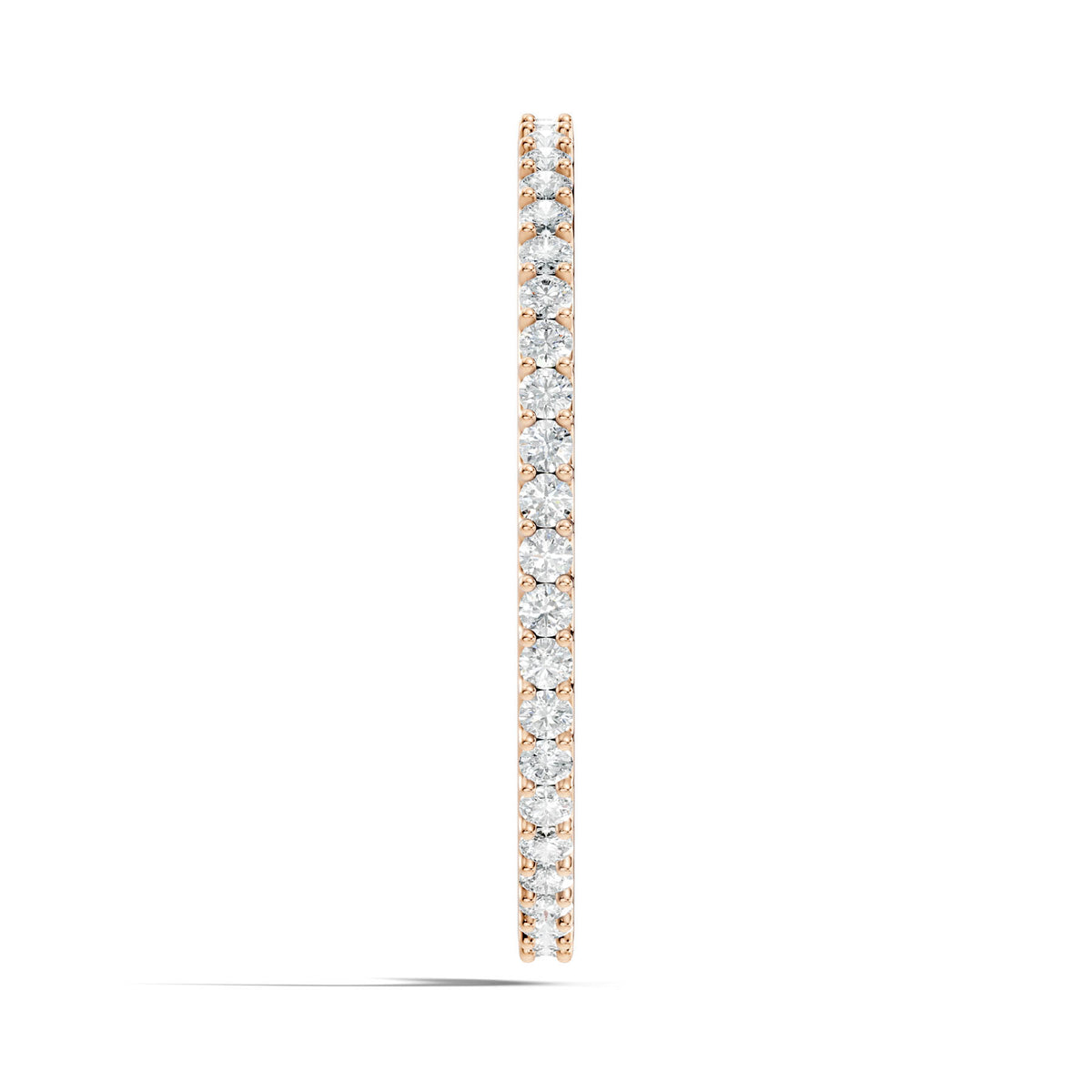 .27 Ct. Round Diamond Pavé Eternity Ring with Shared Prong Setting (PE110) 13