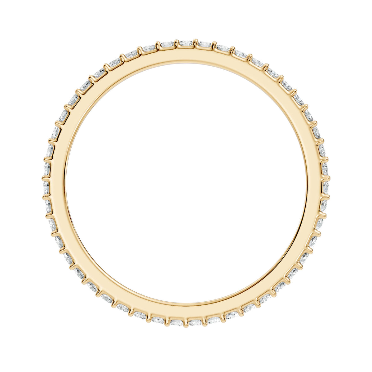 .27 Ct. Round Diamond Pavé Eternity Ring with Shared Prong Setting (PE110) 8