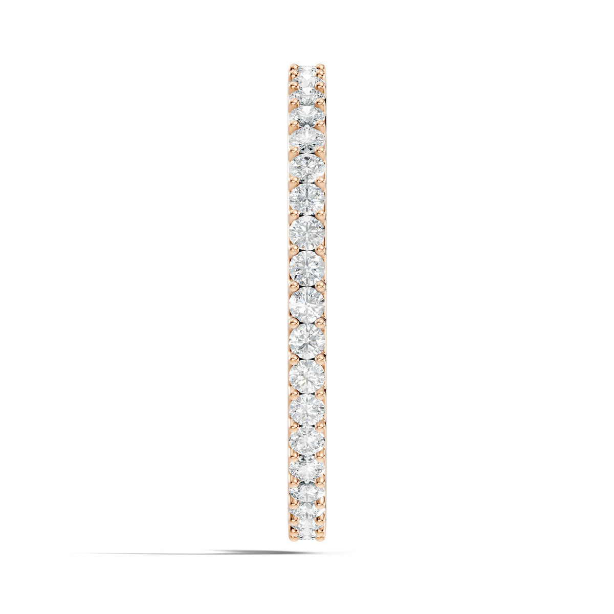 .53 Ct. Round Diamond Pavé Eternity Ring with Delicate Four-Prong Setting (PE150) 5