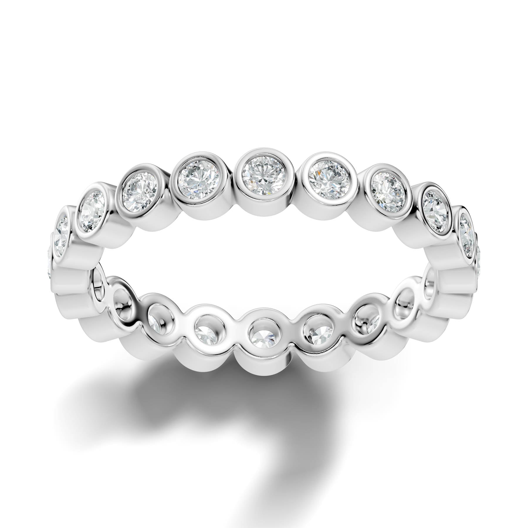 .54 Ct. Round Diamond Bezel Eternity Band (BZE2)