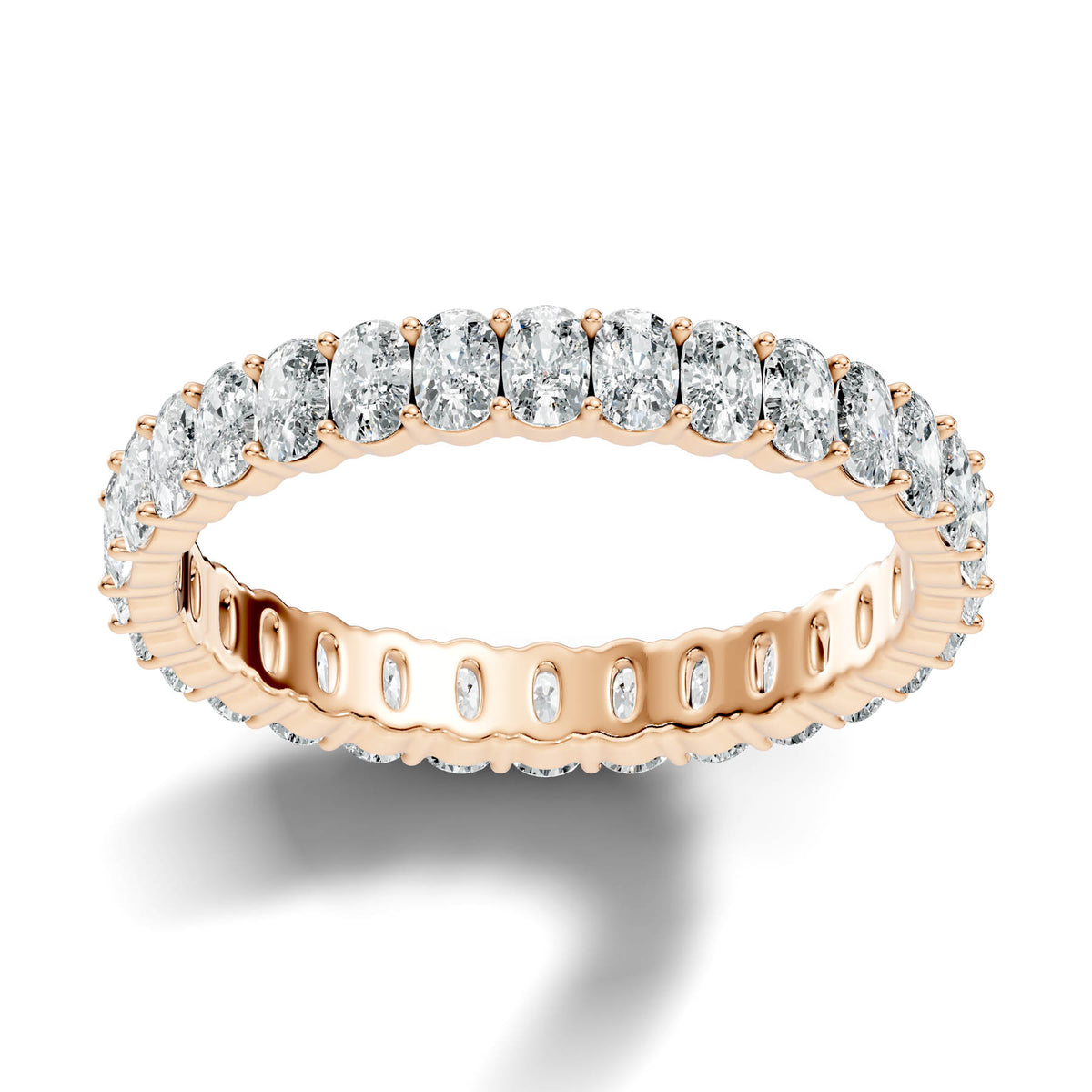 1.66 Ct. Oval Diamond Eternity Band with Four-Prong Setting (OC1) 1
